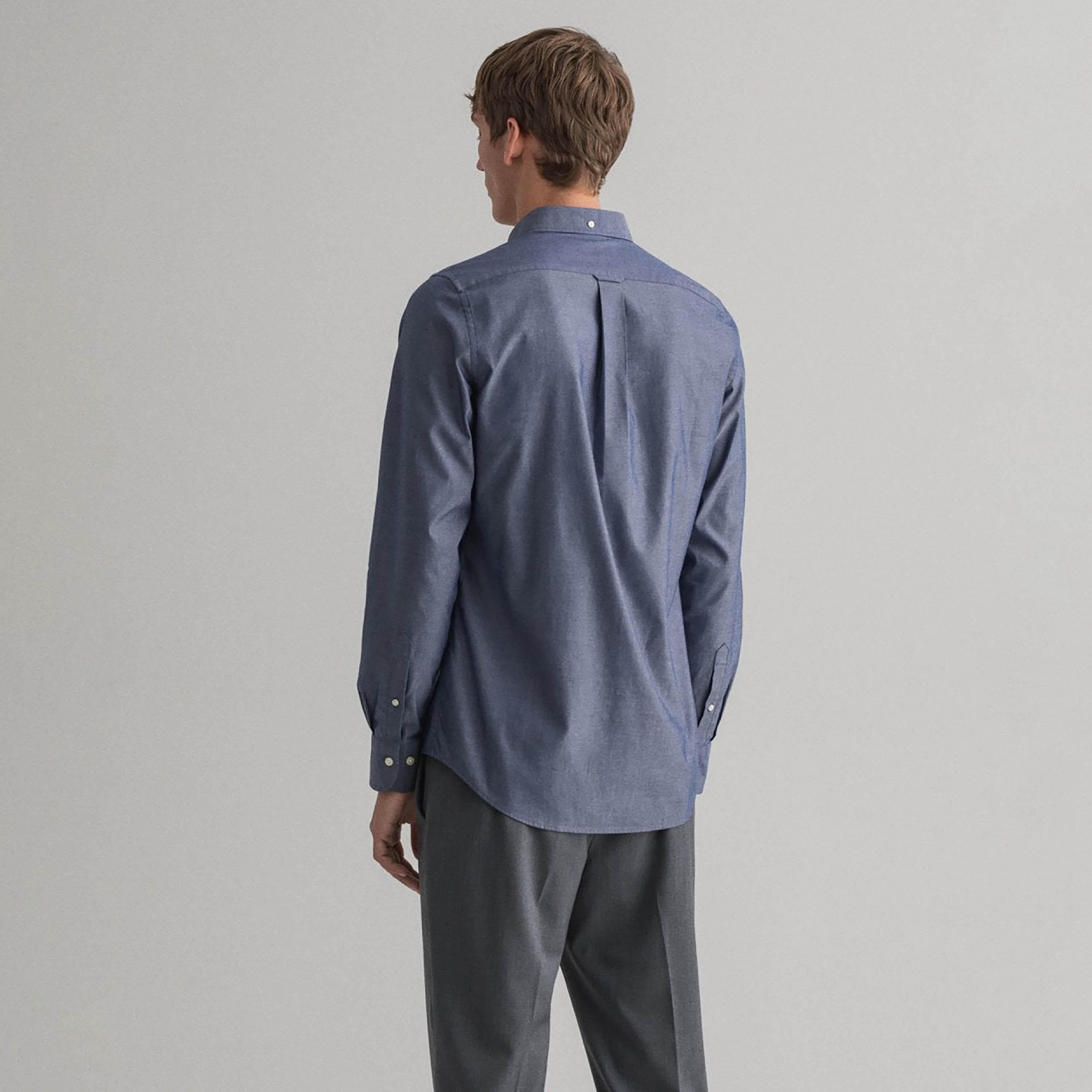 قميص الرجال بأكمام طويلة بياقة بسيطة بياقة بسيطة من غانت سليم القامة-men-clothing-shirts-image-6