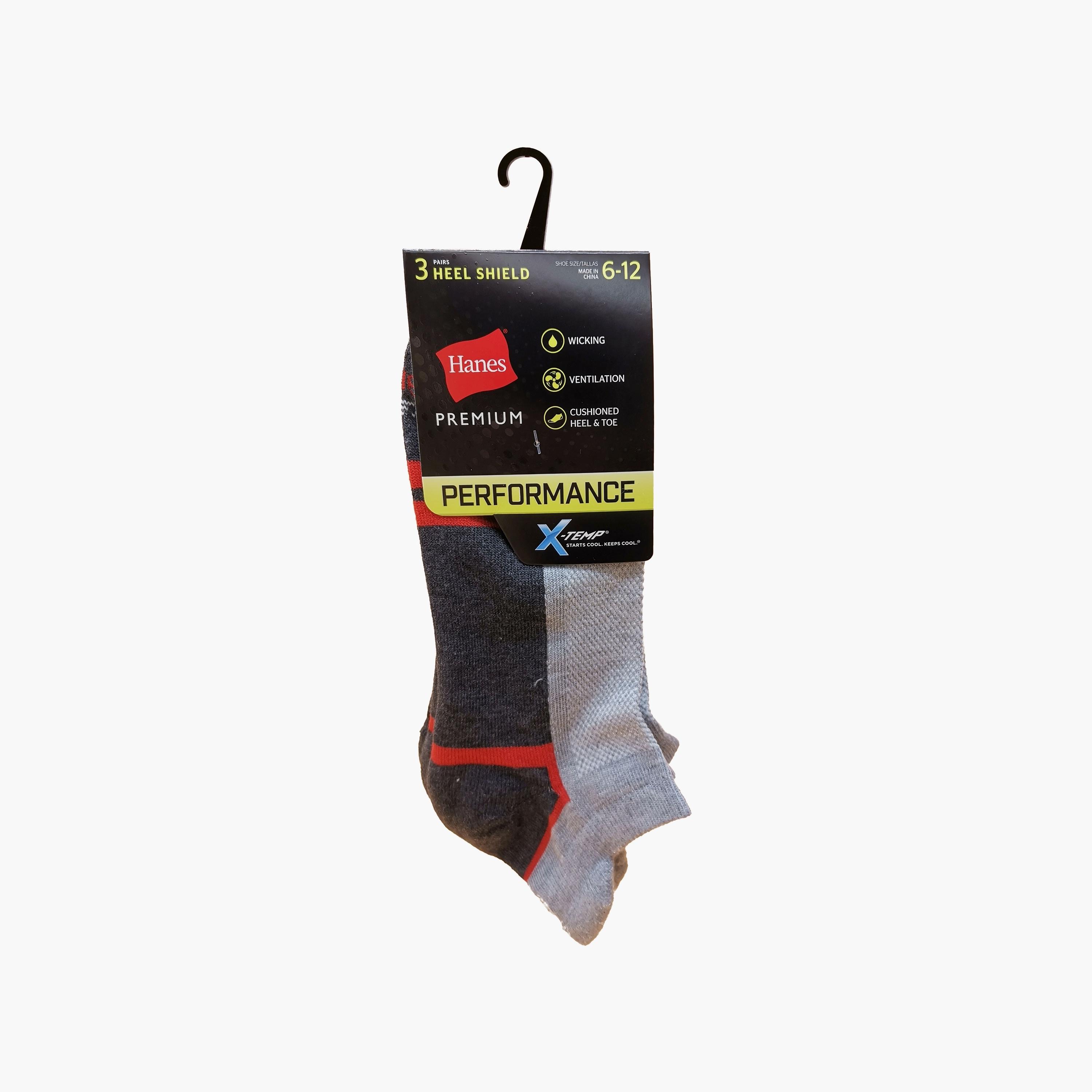 Hanes Assorted Pack of 3 Color-Block Ankle Length Men's Socks-men-socks-image-2