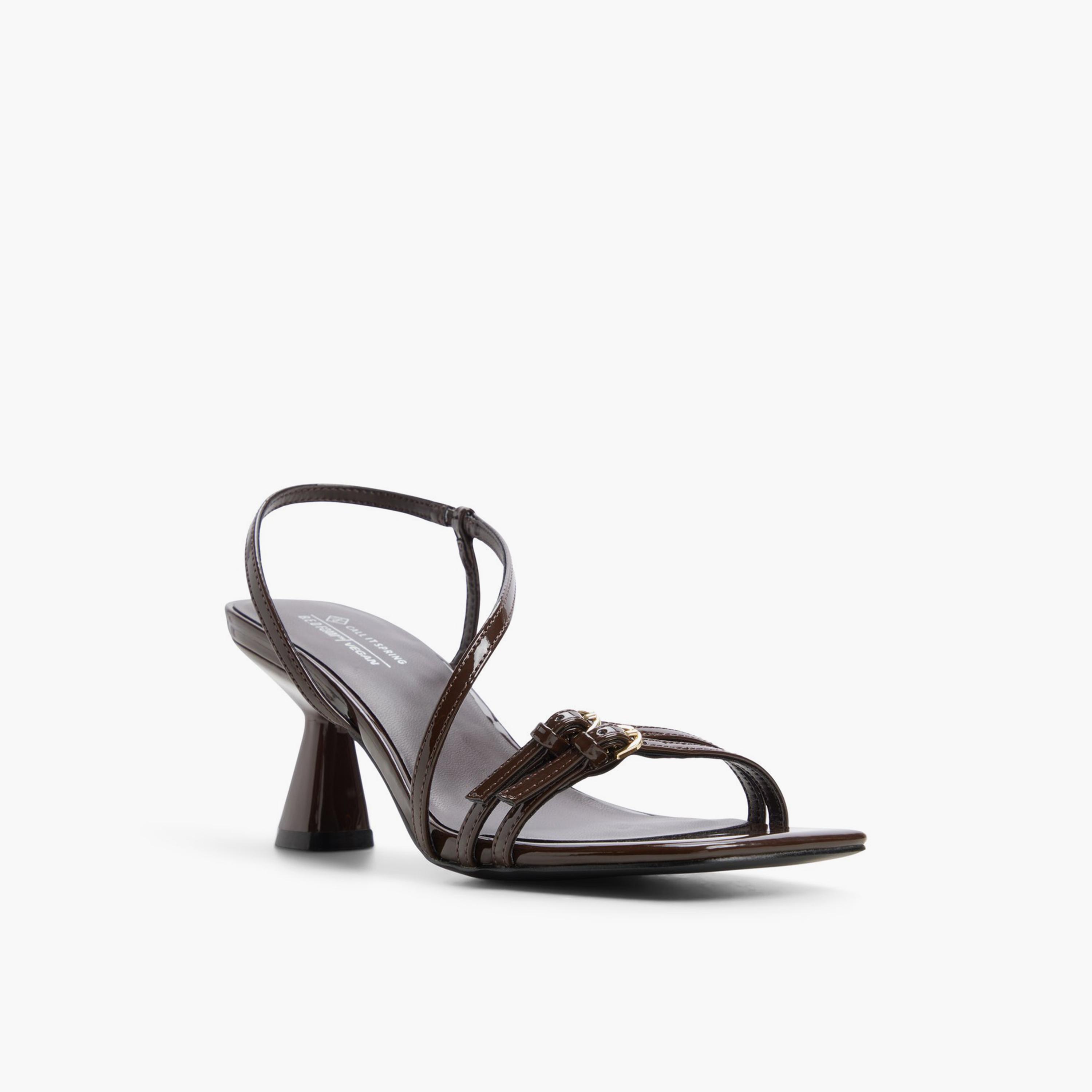 Call it Spring Women's Slip-On ANAIS Flared Heel Strap Sandals | 30ANAIS-women-shoes-sandals-heeled-image-1