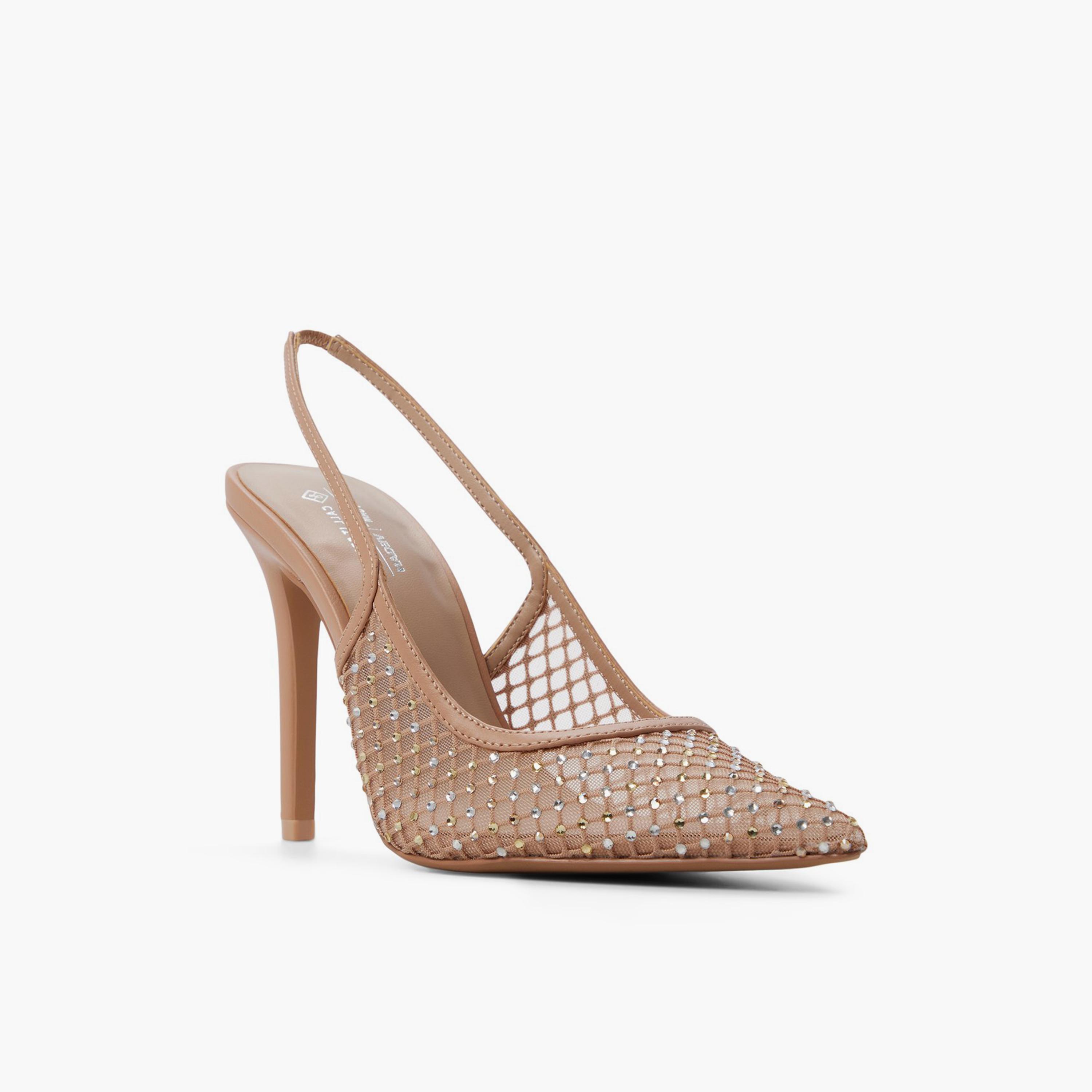 كول ات سبرينغ - حذاء أزيتا نسائي كعب عالٍ رفيع بحزام مطاطي | 30AZITA-women-shoes-heels-image-1