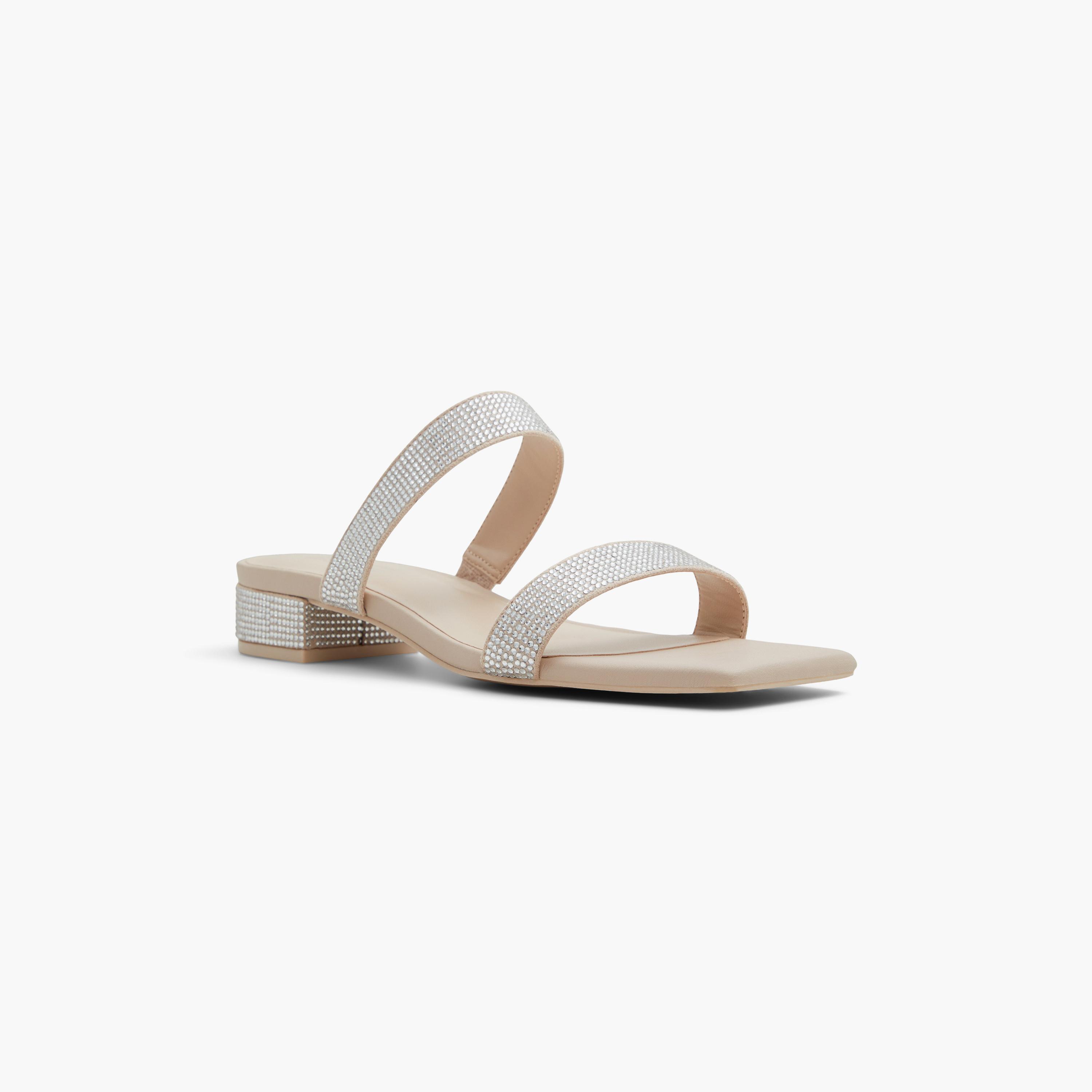 كول ات سبرينج شبشب سهل الارتداء مع الراينستون للنساء | 30CLARRA-women-shoes-sandals-flats-image-1