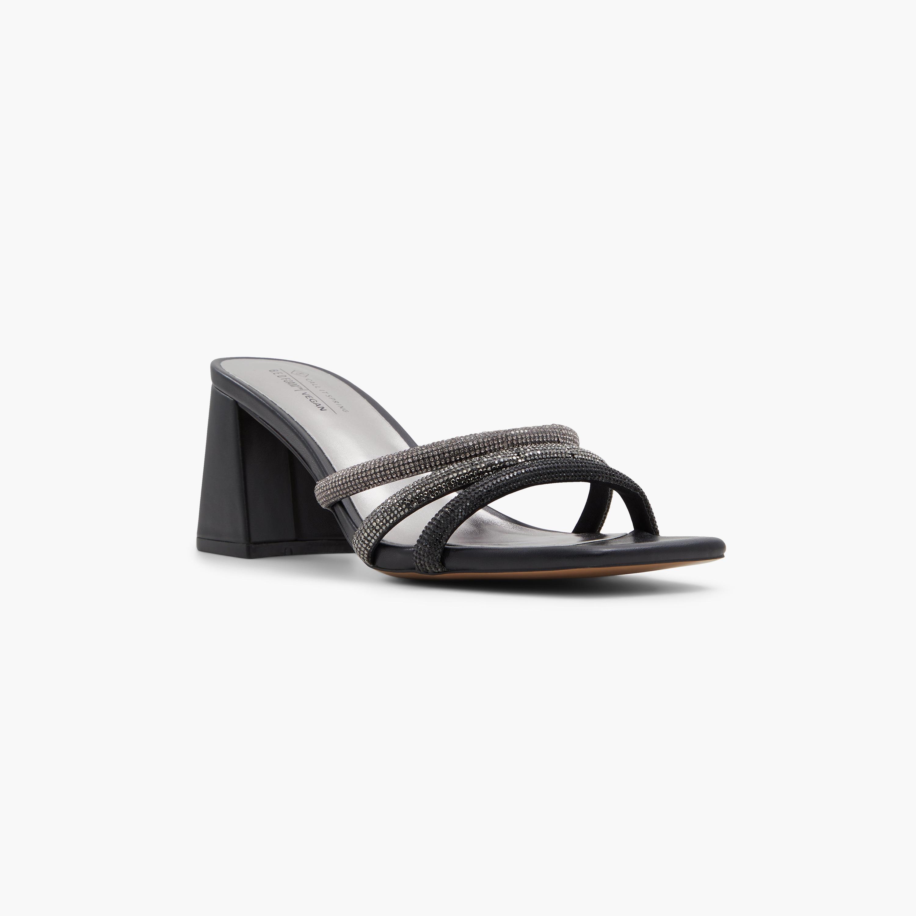 Call It Spring Women's Block Heels with Embellished Accent | 30CROWN-women-shoes-heels-image-1