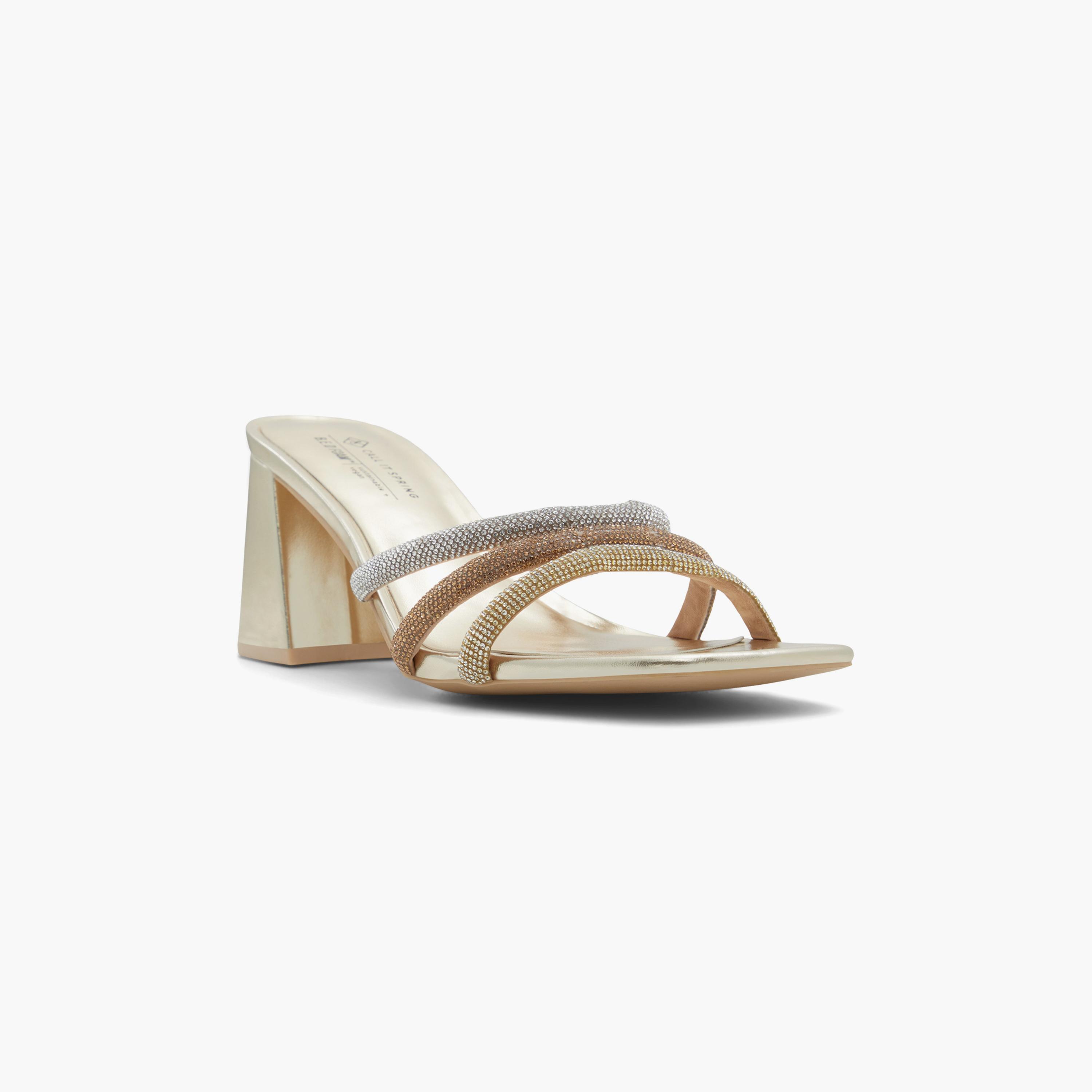 Call It Spring Women's Block Heels with Embellished Accent | 30CROWN-women-shoes-heels-image-11