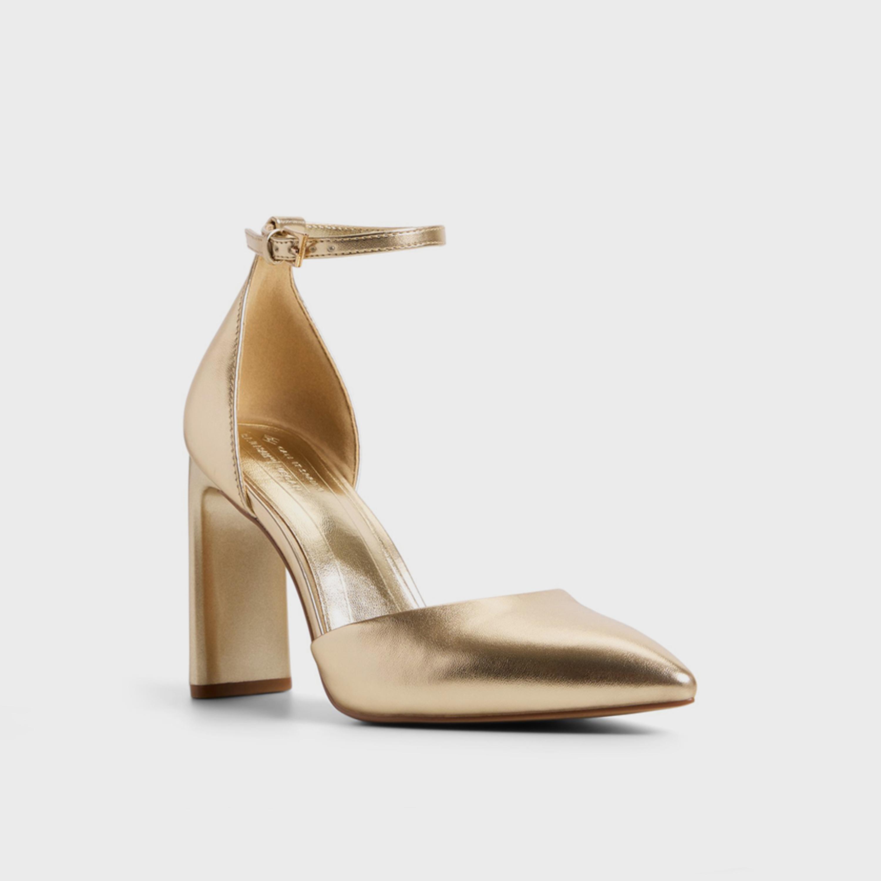 Call it Spring Women's Buckle Strap KIMMIE Flared Heel Pumps | 30KIMMIE-women-shoes-heels-image-1