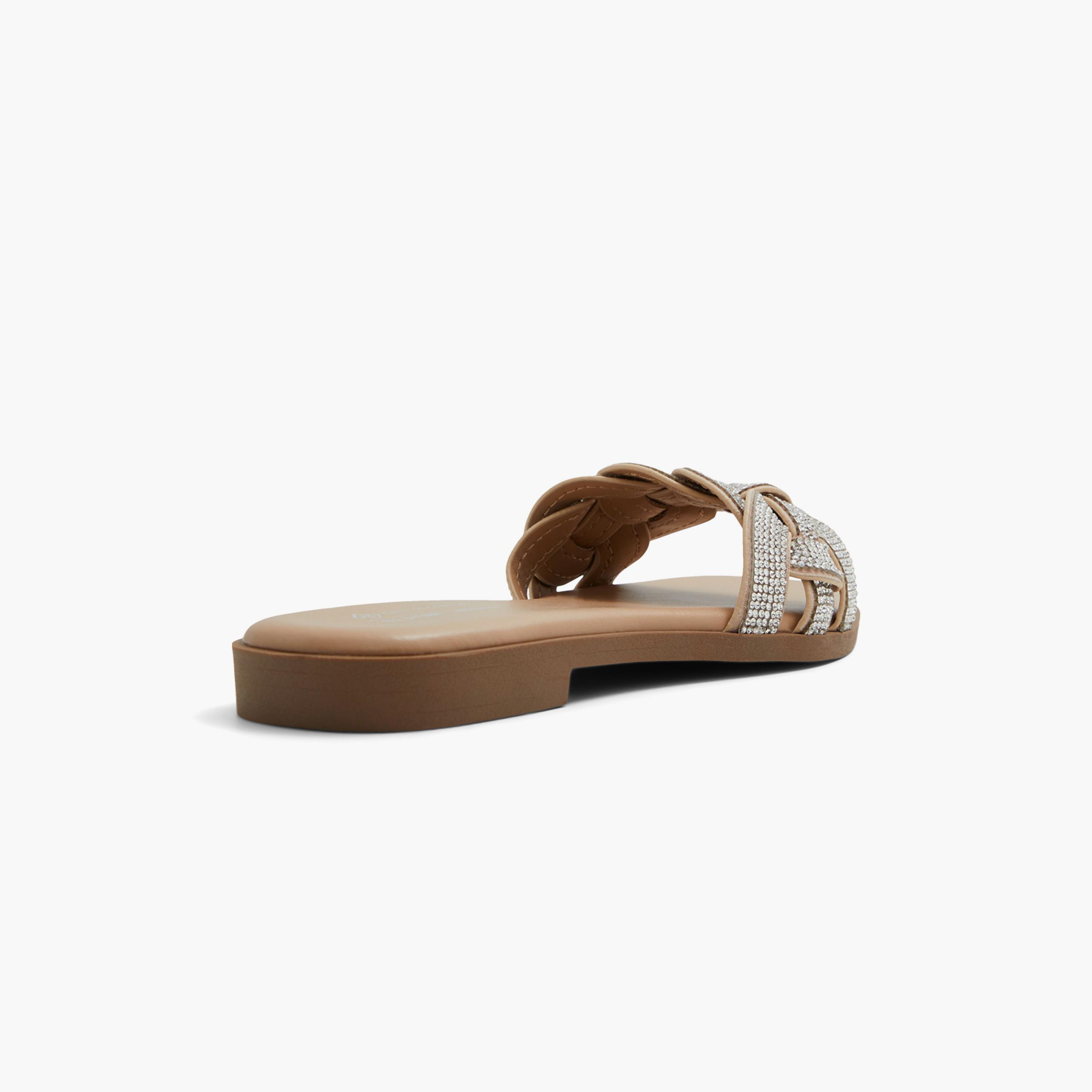 كول ات سبرينج شبشب سهل الارتداء مع الراينستون للنساء | 30MELINA-women-shoes-sandals-flats-image-2