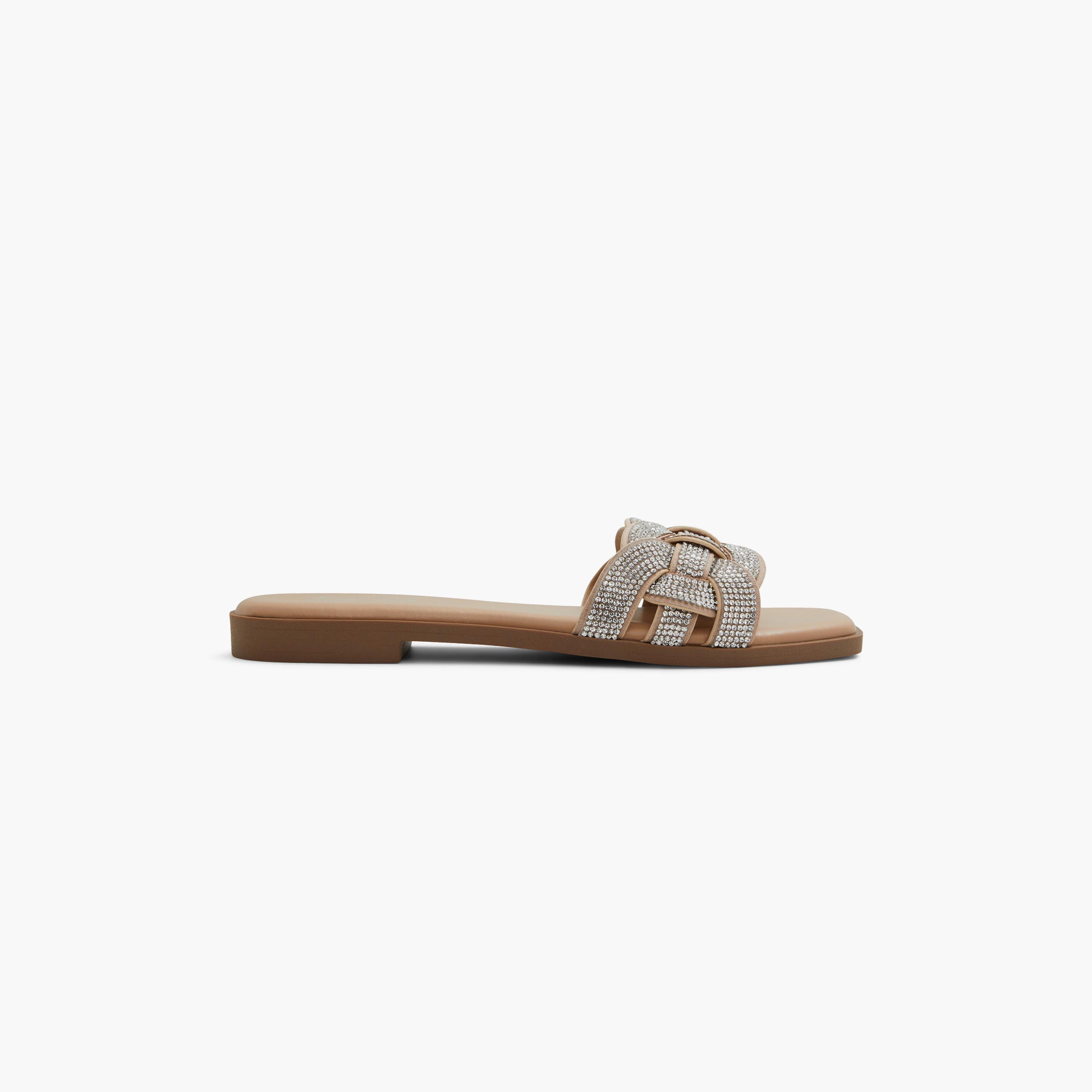 كول ات سبرينج شبشب سهل الارتداء مع الراينستون للنساء | 30MELINA-women-shoes-sandals-flats-image-3