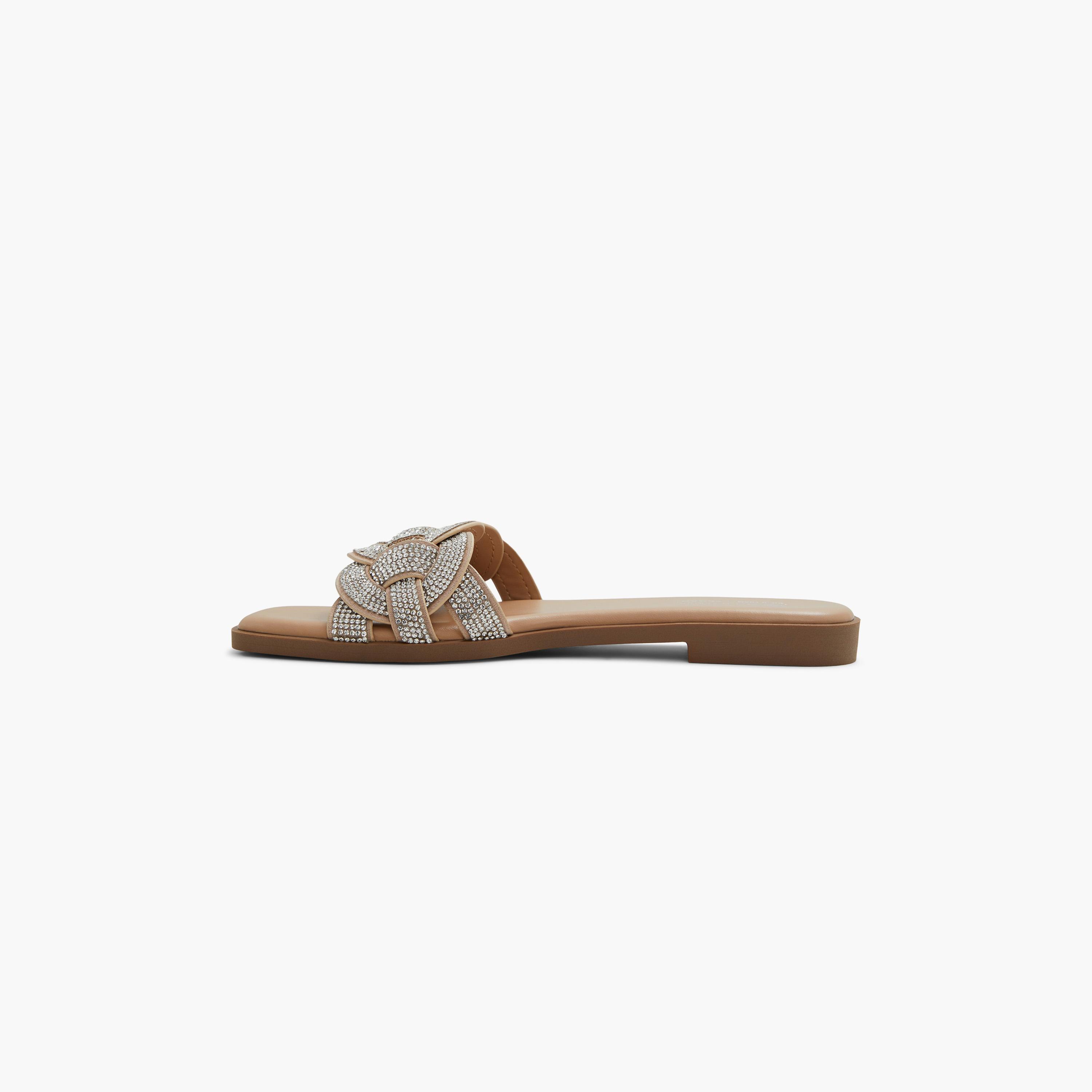 كول ات سبرينج شبشب سهل الارتداء مع الراينستون للنساء | 30MELINA-women-shoes-sandals-flats-image-4