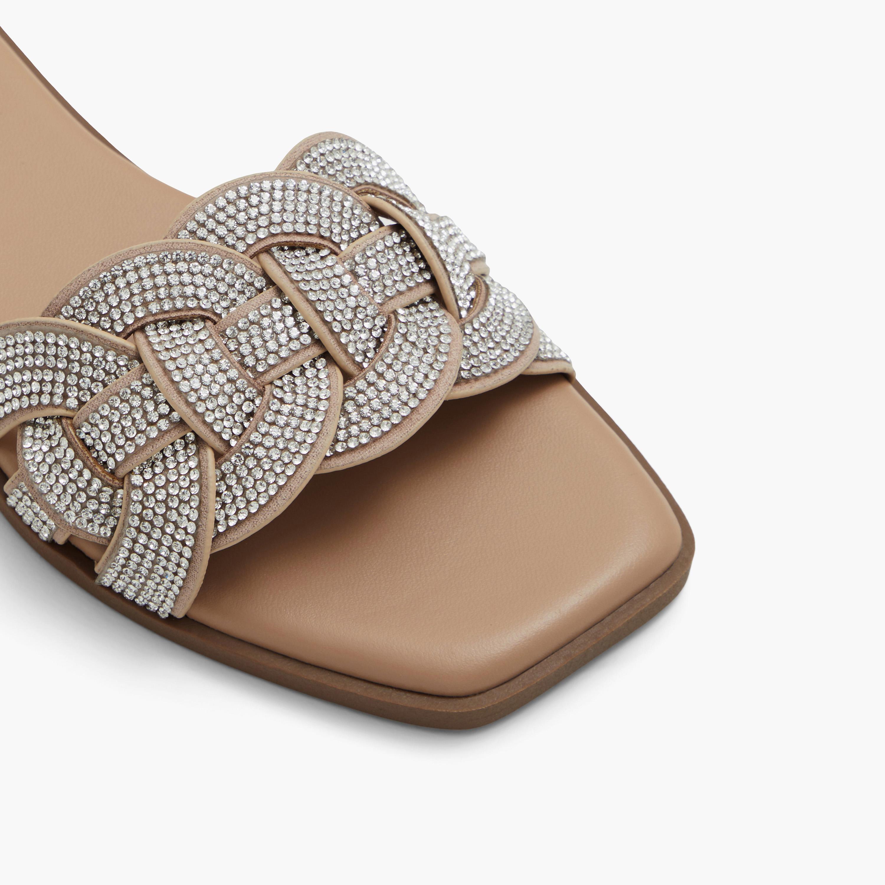 كول ات سبرينج شبشب سهل الارتداء مع الراينستون للنساء | 30MELINA-women-shoes-sandals-flats-image-5