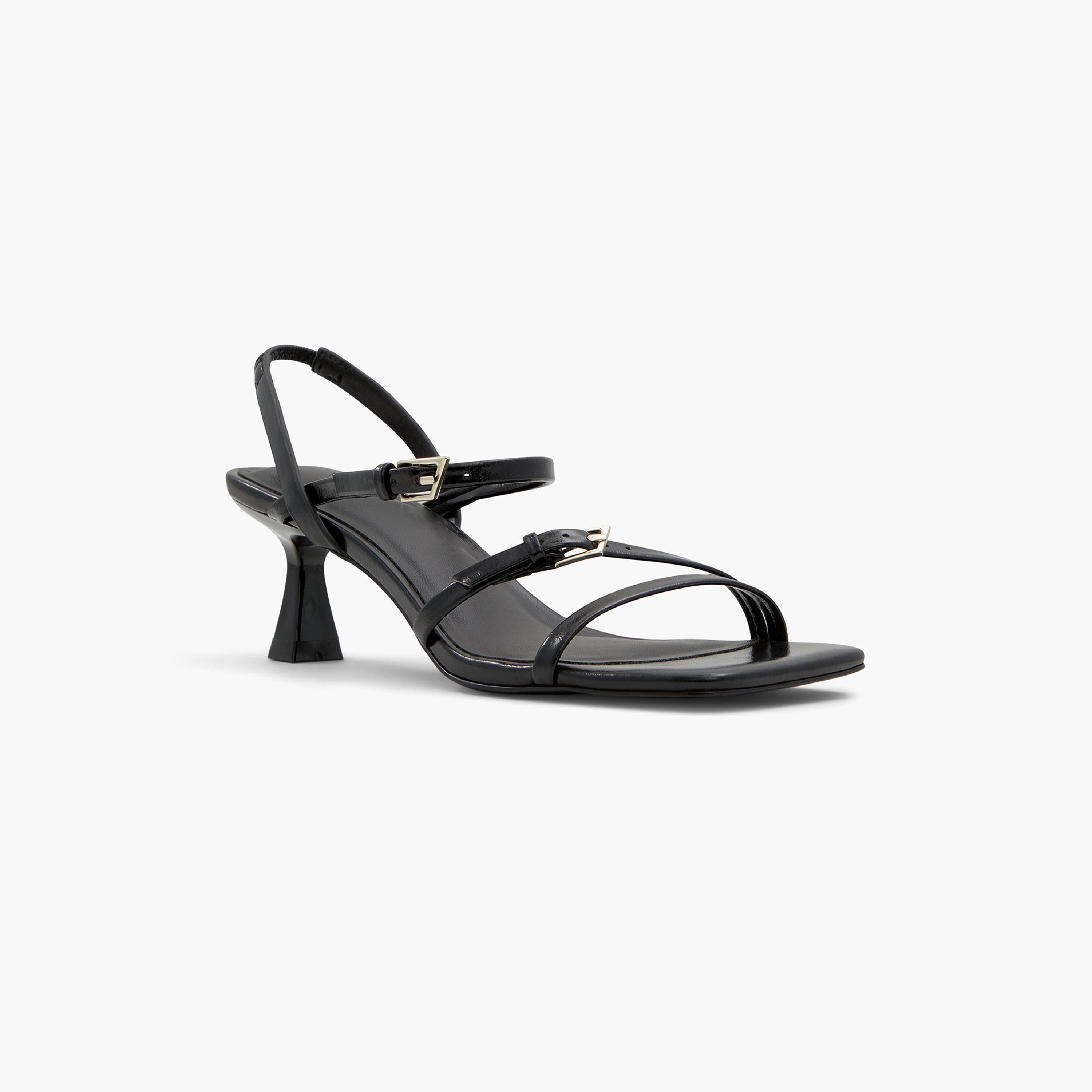 صندل نسائي بحزام من كول ات سبرينج بولي بكعب صغير مع مزين بإبزيم-women-shoes-heels-image-1