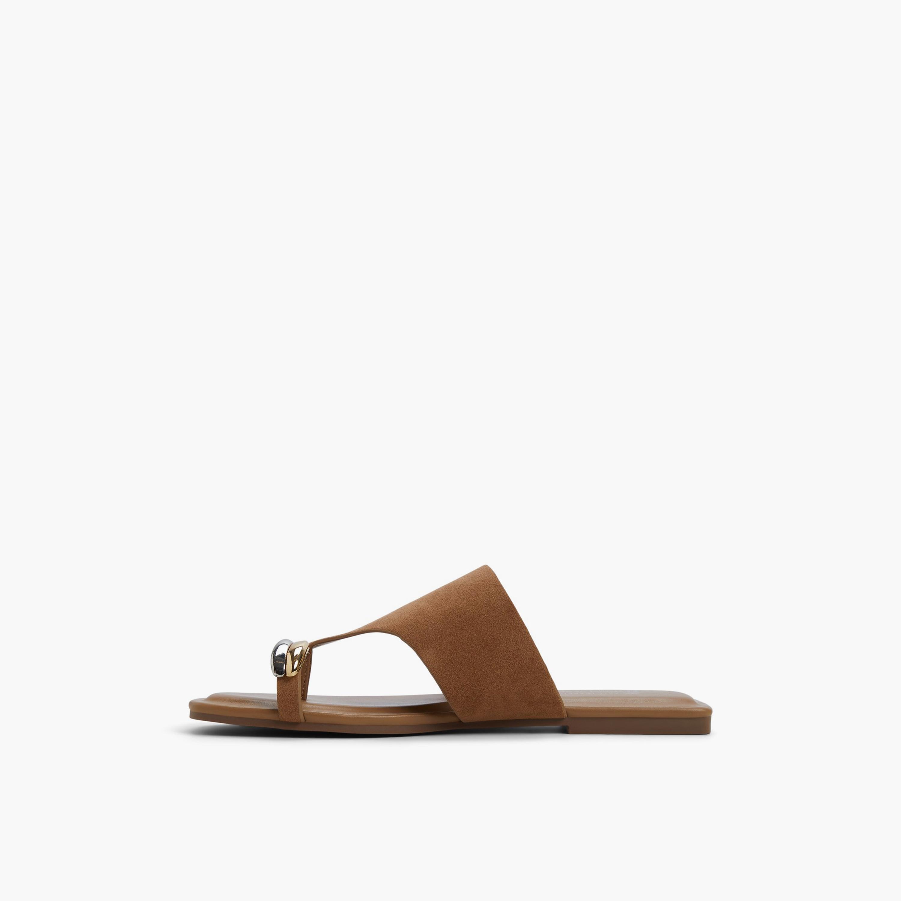 كول ات سبرينغ - صندل راشيل نسائي سهل الارتداء ذو مقدمة مسطحة وحلقة إصبع | 30RACHYLLE-women-shoes-sandals-flats-image-4
