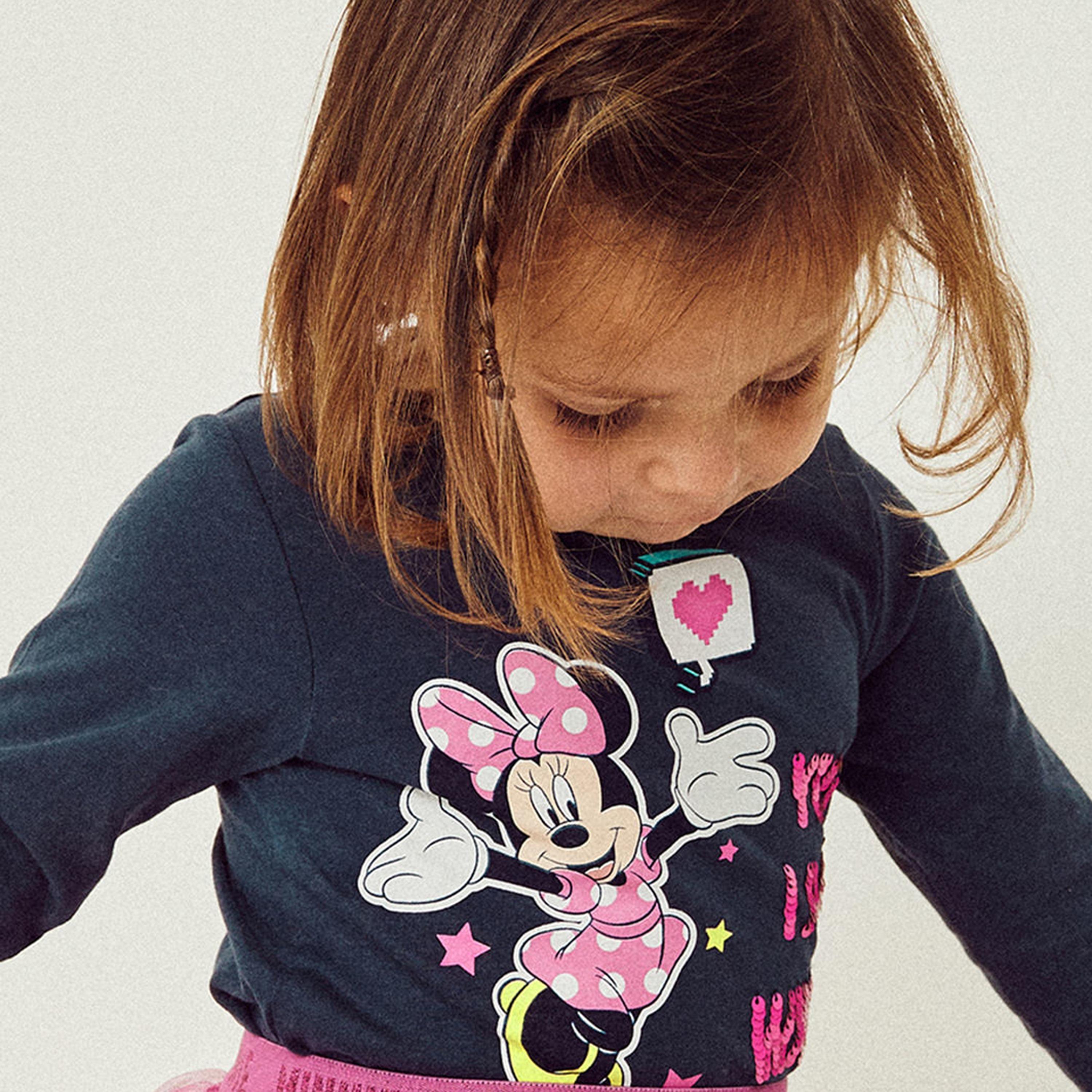 Zippy Graphic Round Neck T-Shirt - Minnie-baby-girls-clothing-tshirts-image-2