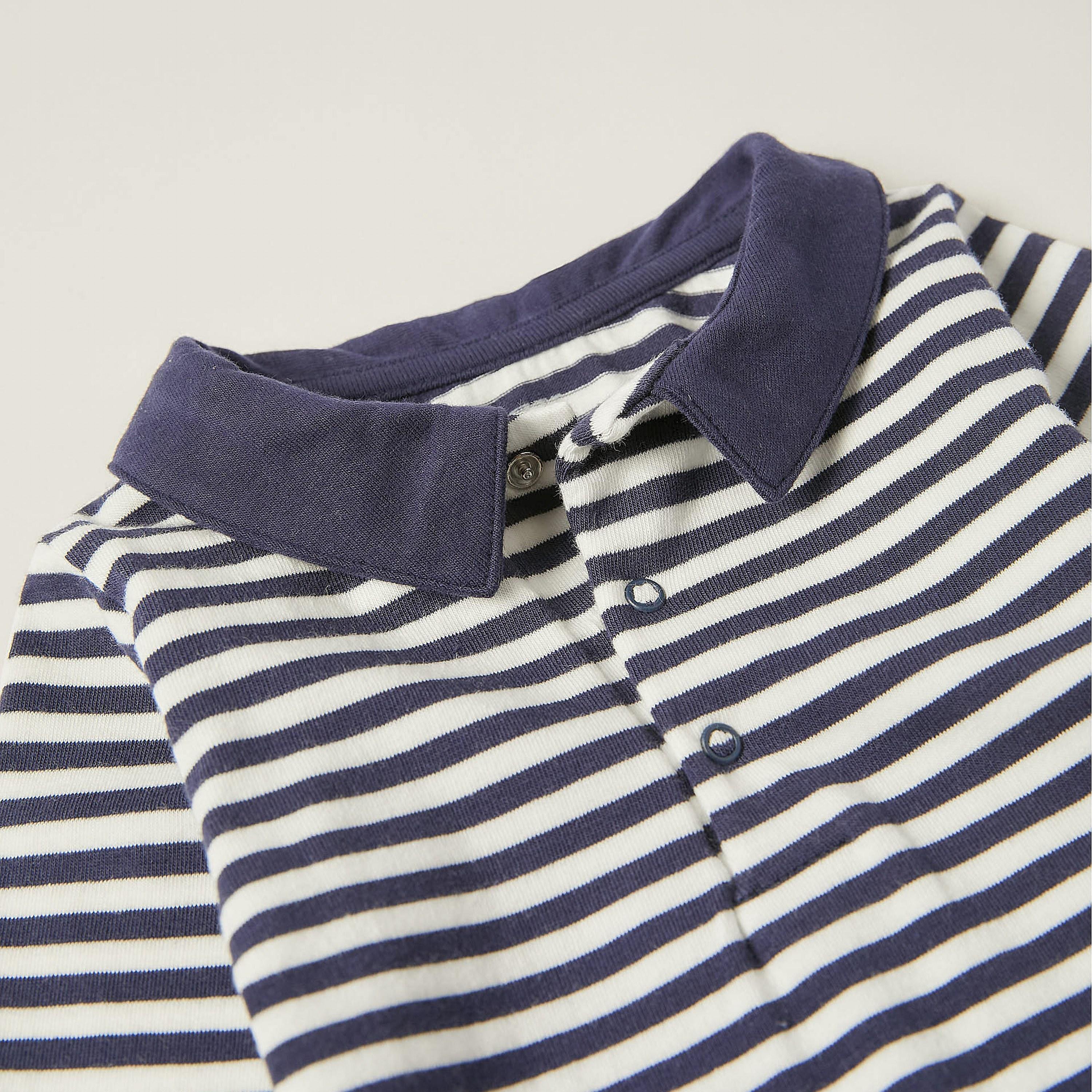 Zippy Striped Collar Neck Bodysuit-baby-boys-clothing-bodysuits-image-3