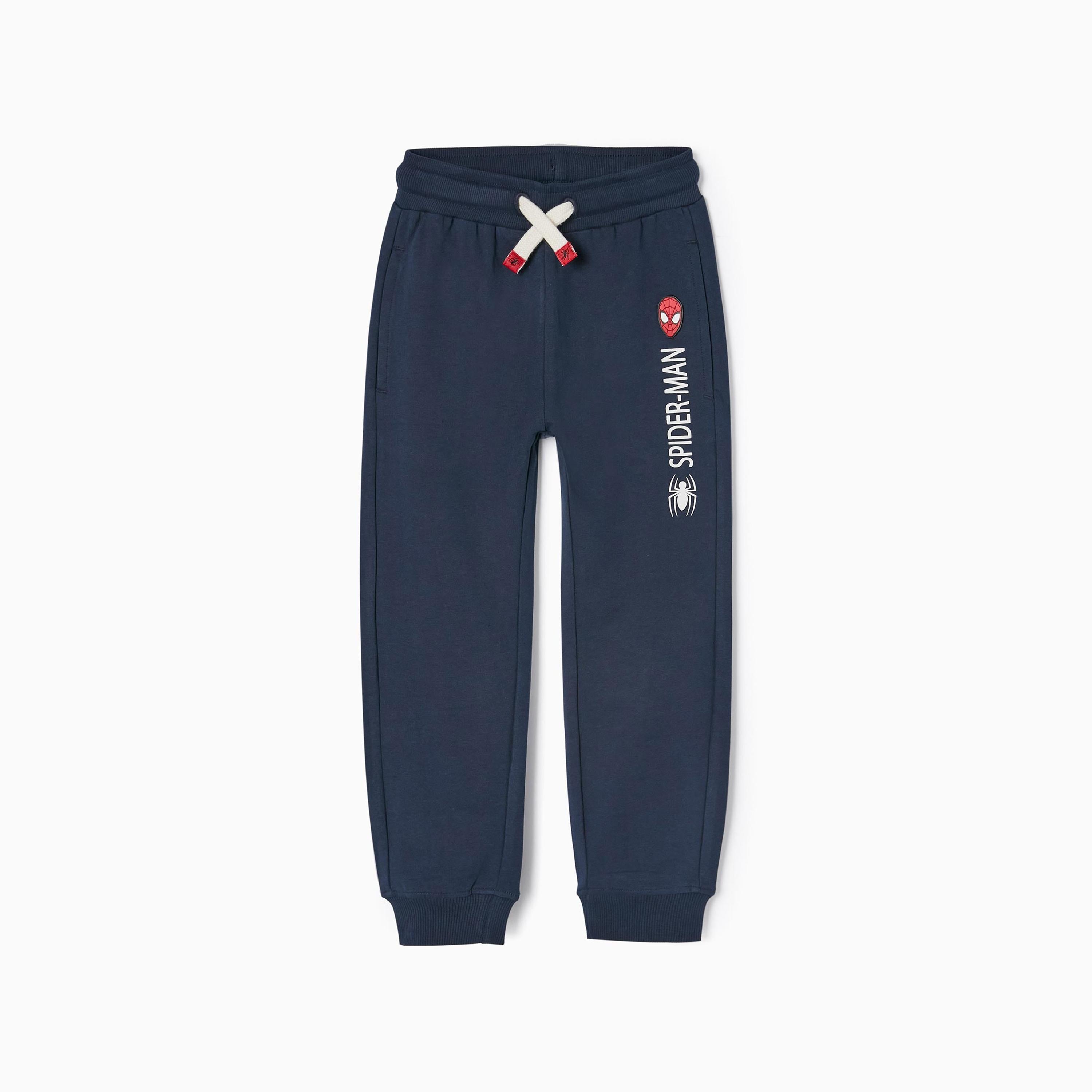 بنطال ركض بطبعات وخصر مطاطي سبايدر مان من زيبي-boys-clothing-bottoms-joggersandtrackpants-image-1