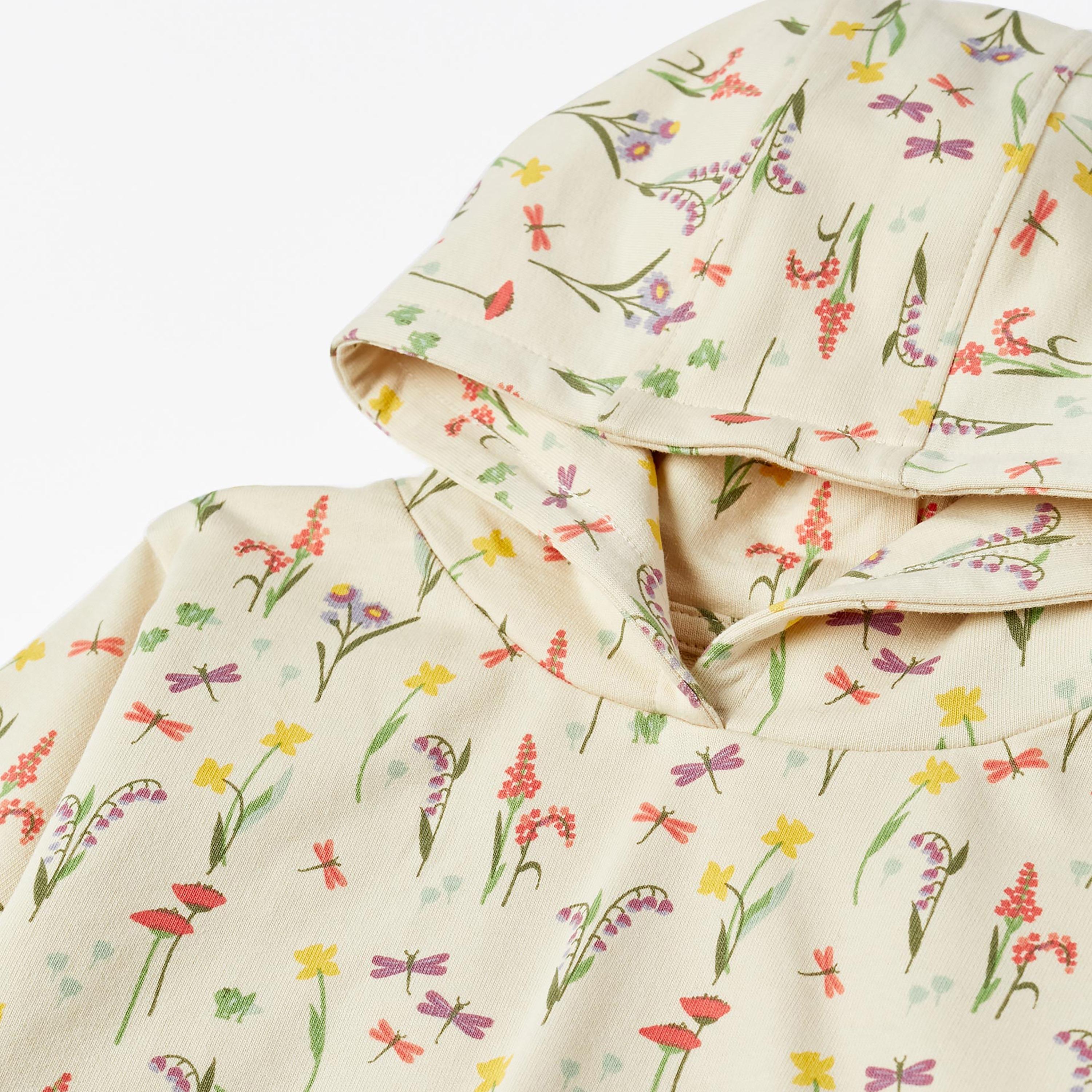 Zippy Floral Printed Hoodie-baby-girls-clothing-sweatshirts-image-3