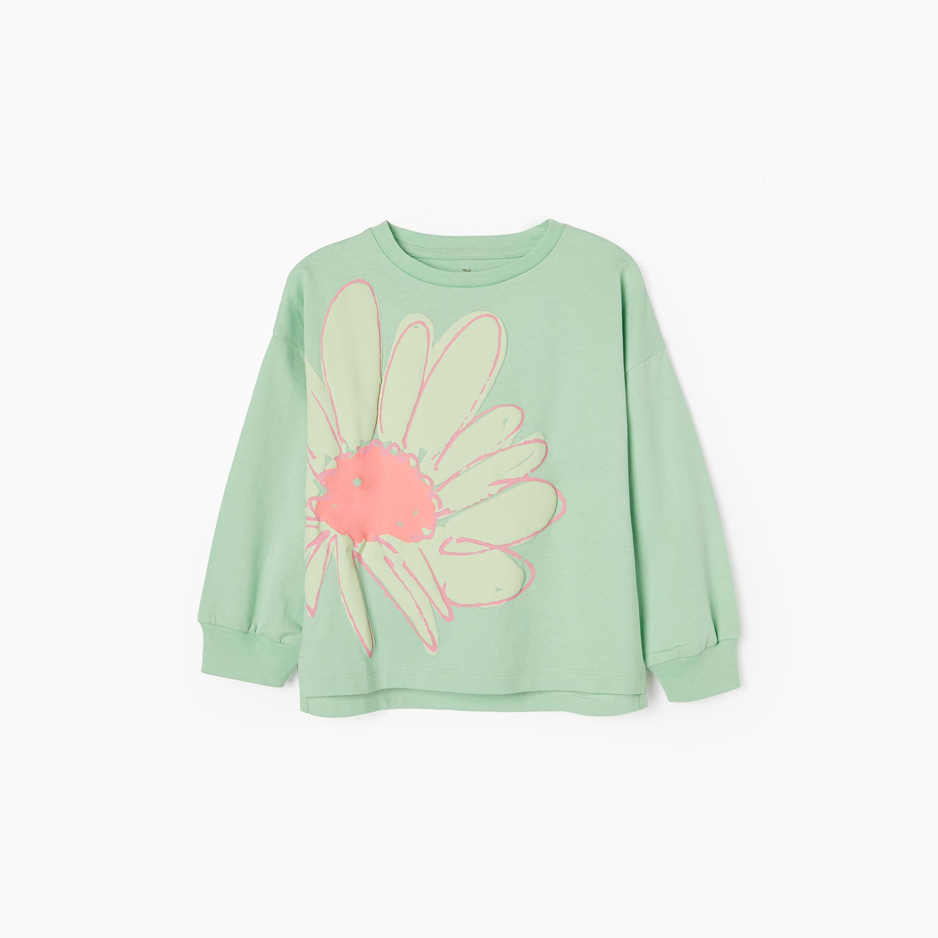 Zippy Floral Print Long Sleeves T-Shirt-girls-clothing-tshirts-image-1
