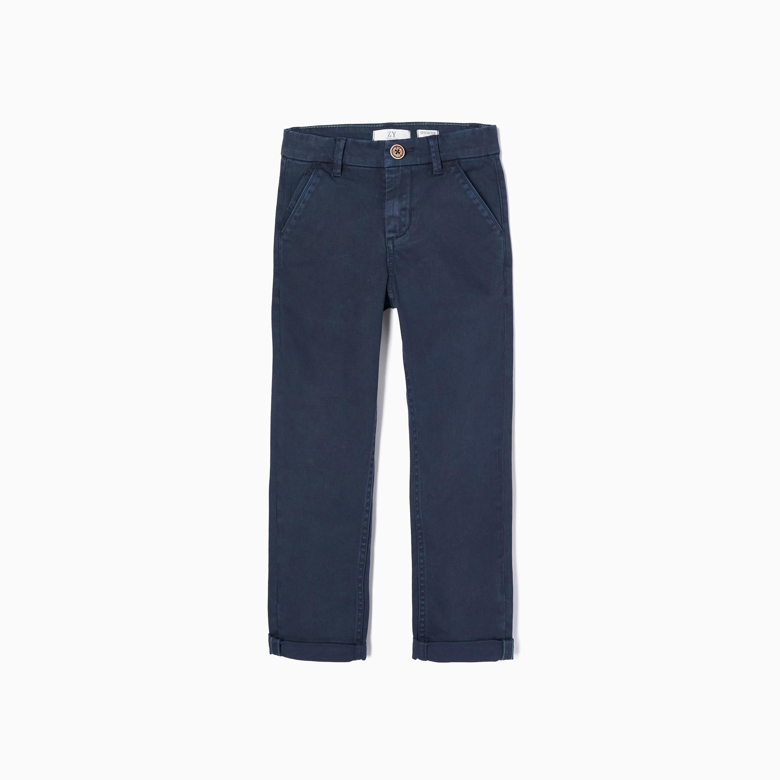 بنطال تشينو 100% قطن من زيبي-boys-clothing-schoolwear-bottoms-pants-image-1