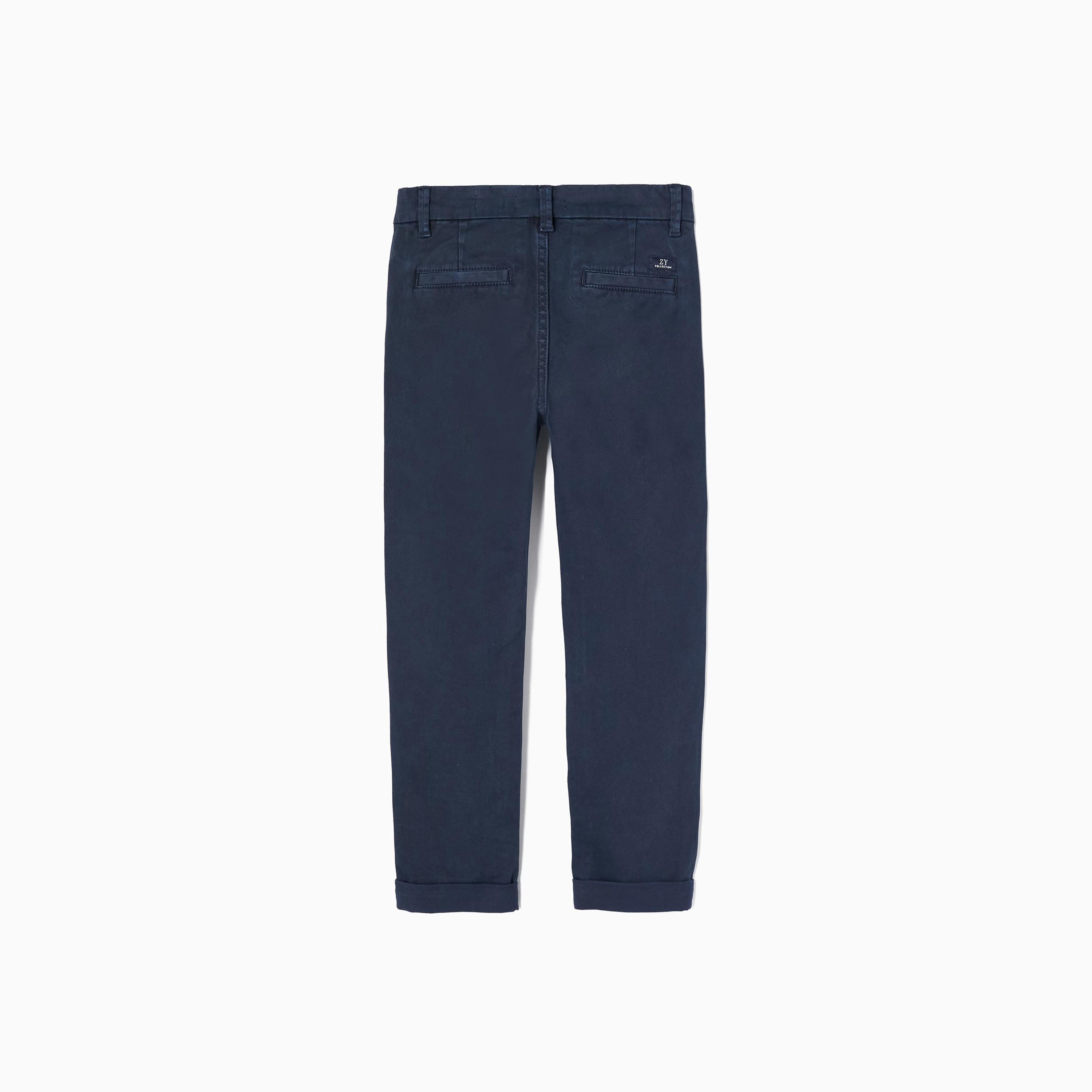 بنطال تشينو 100% قطن من زيبي-boys-clothing-schoolwear-bottoms-pants-image-2