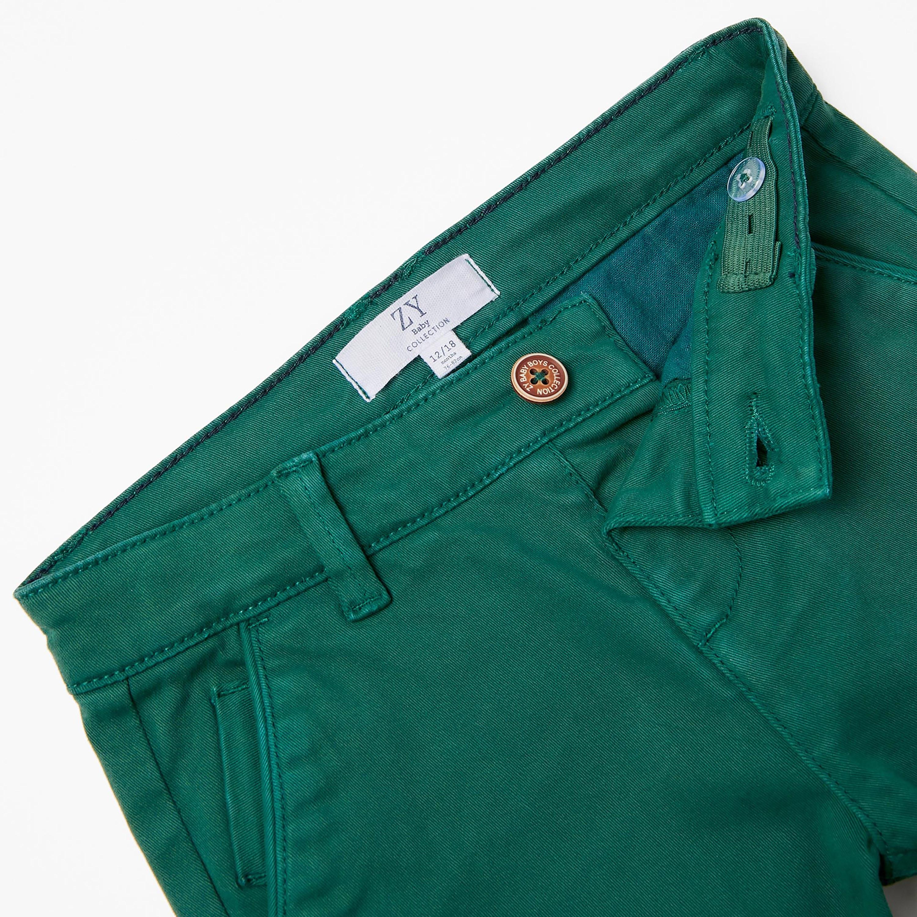 Zippy 100% Cotton Twill Trousers-baby-boys-clothing-bottoms-trousers-image-3