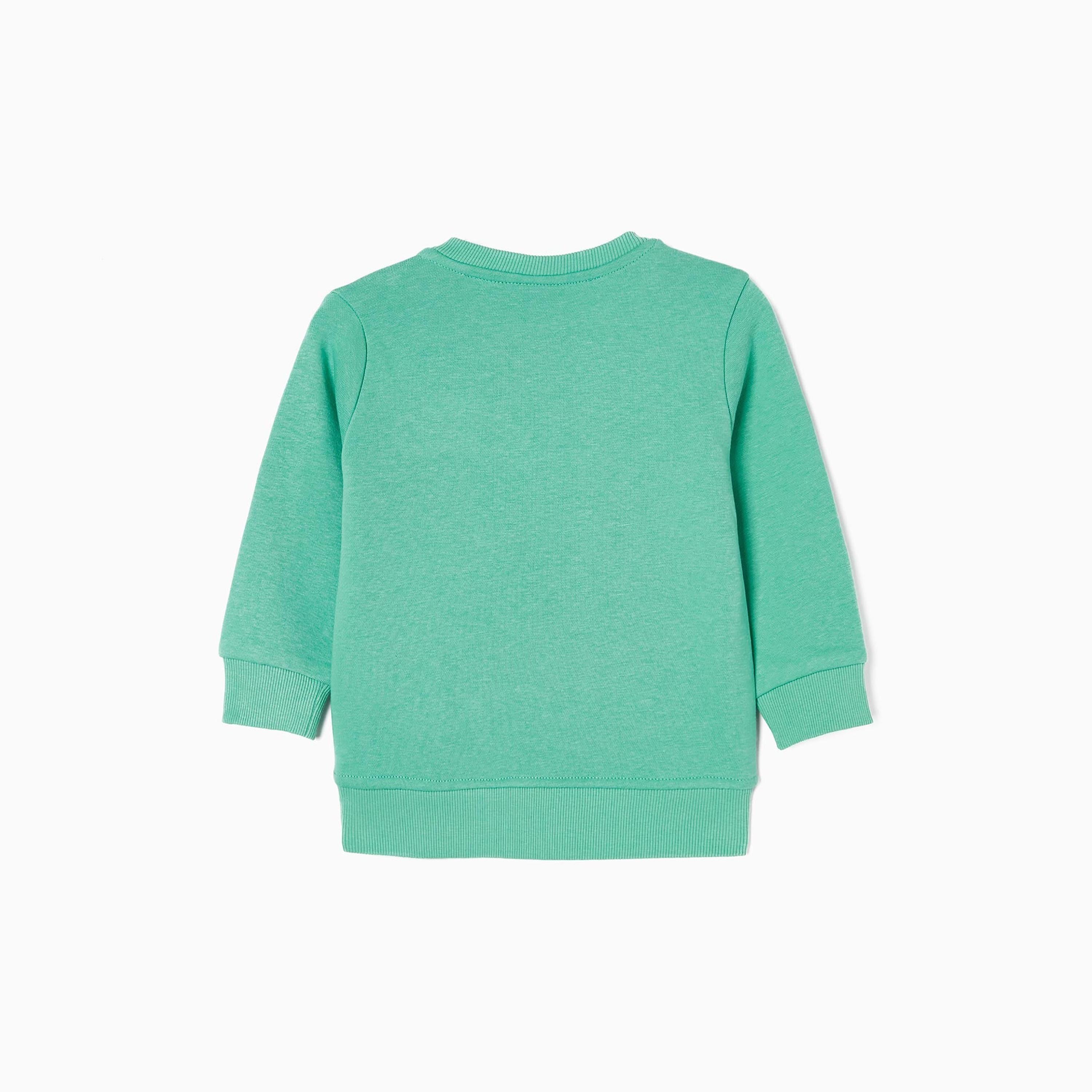 Zippy Printed Round Neck Sweatshirt - Dinosaur-baby-boys-clothing-sweatshirts-image-2