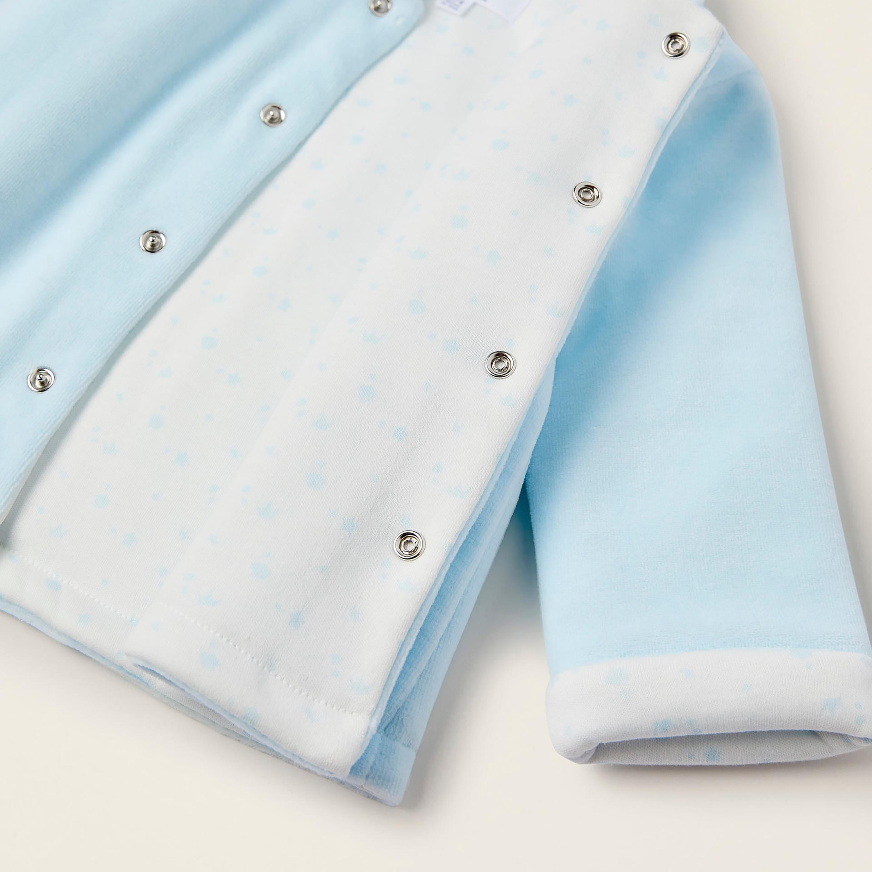 Zippy Solid Collar Neck Velour Jacket-baby-boys-clothing-jacketsandblazers-image-4