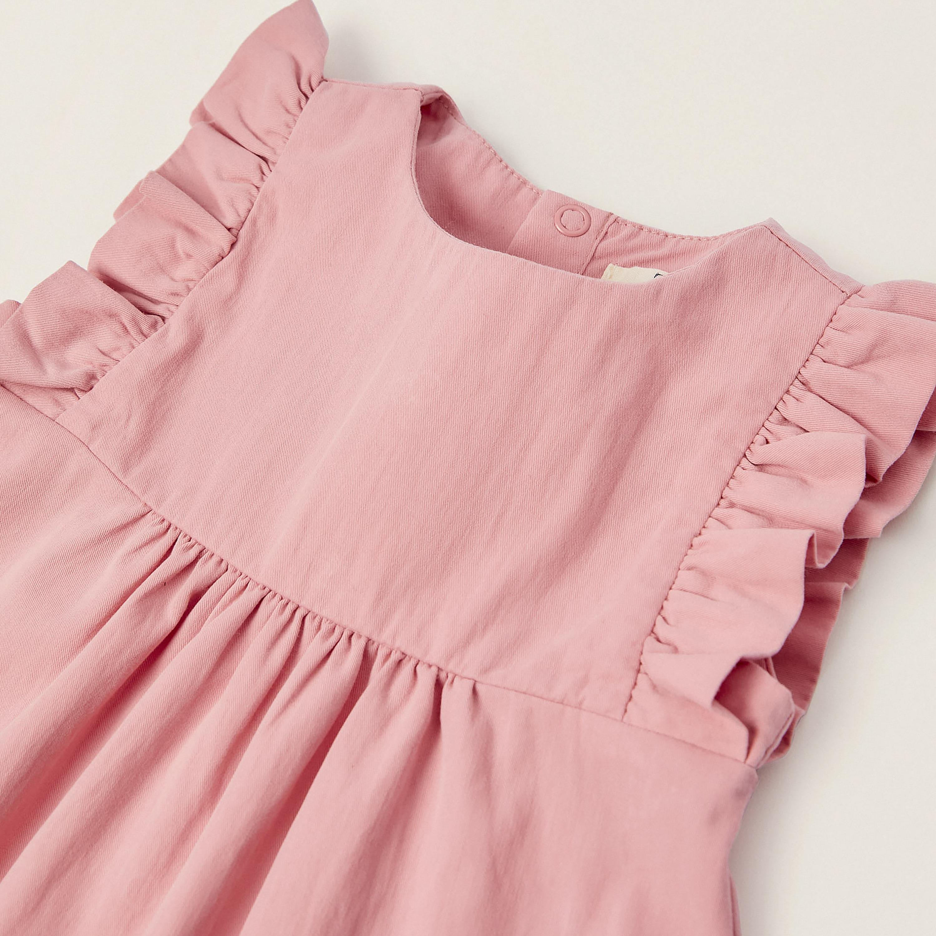 Zippy Solid Cap Sleeves Dress-baby-girls-clothing-dressesandjumpsuits-image-3