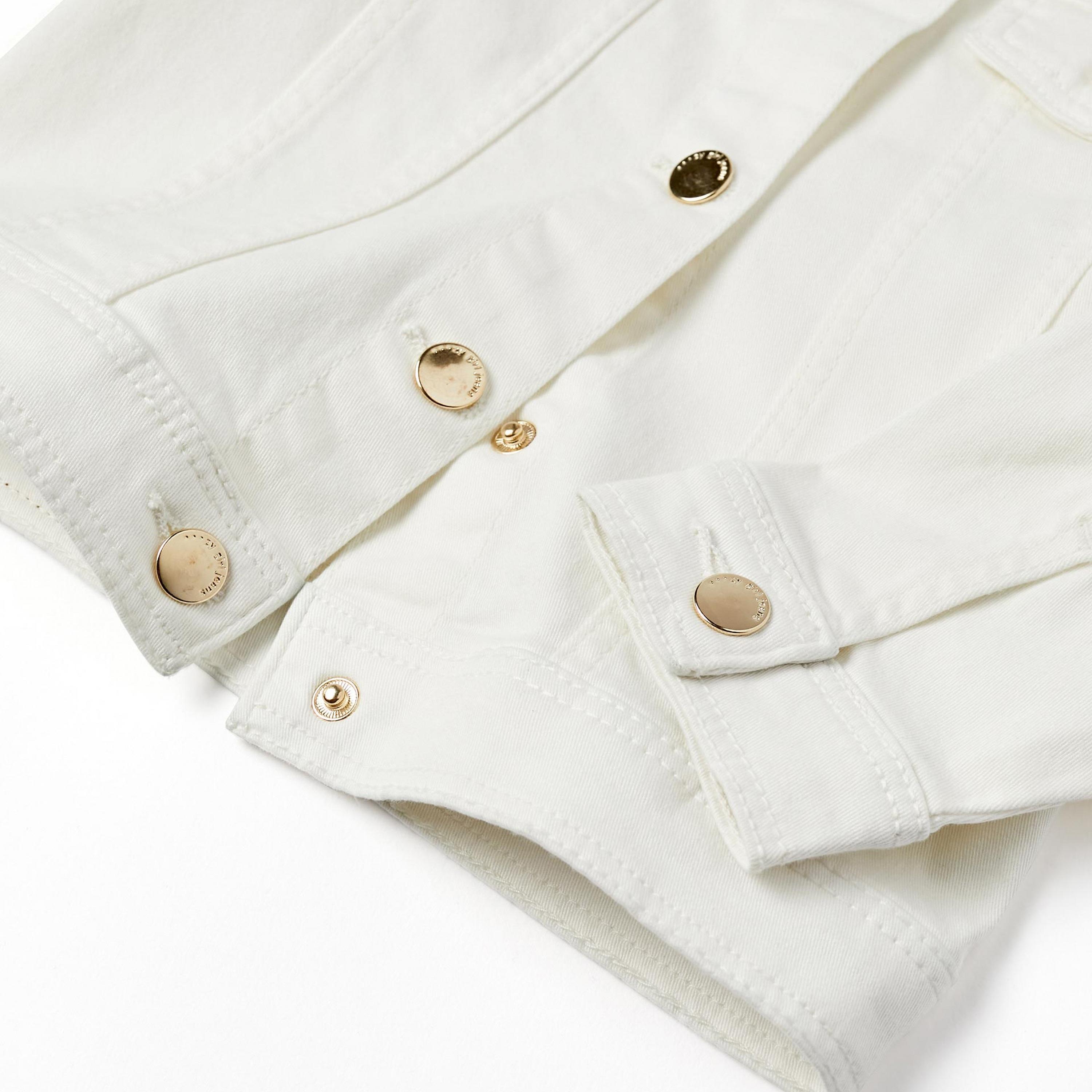 Zippy Solid Collar Neck Denim Jacket-baby-girls-clothing-jacketsandcoats-image-4