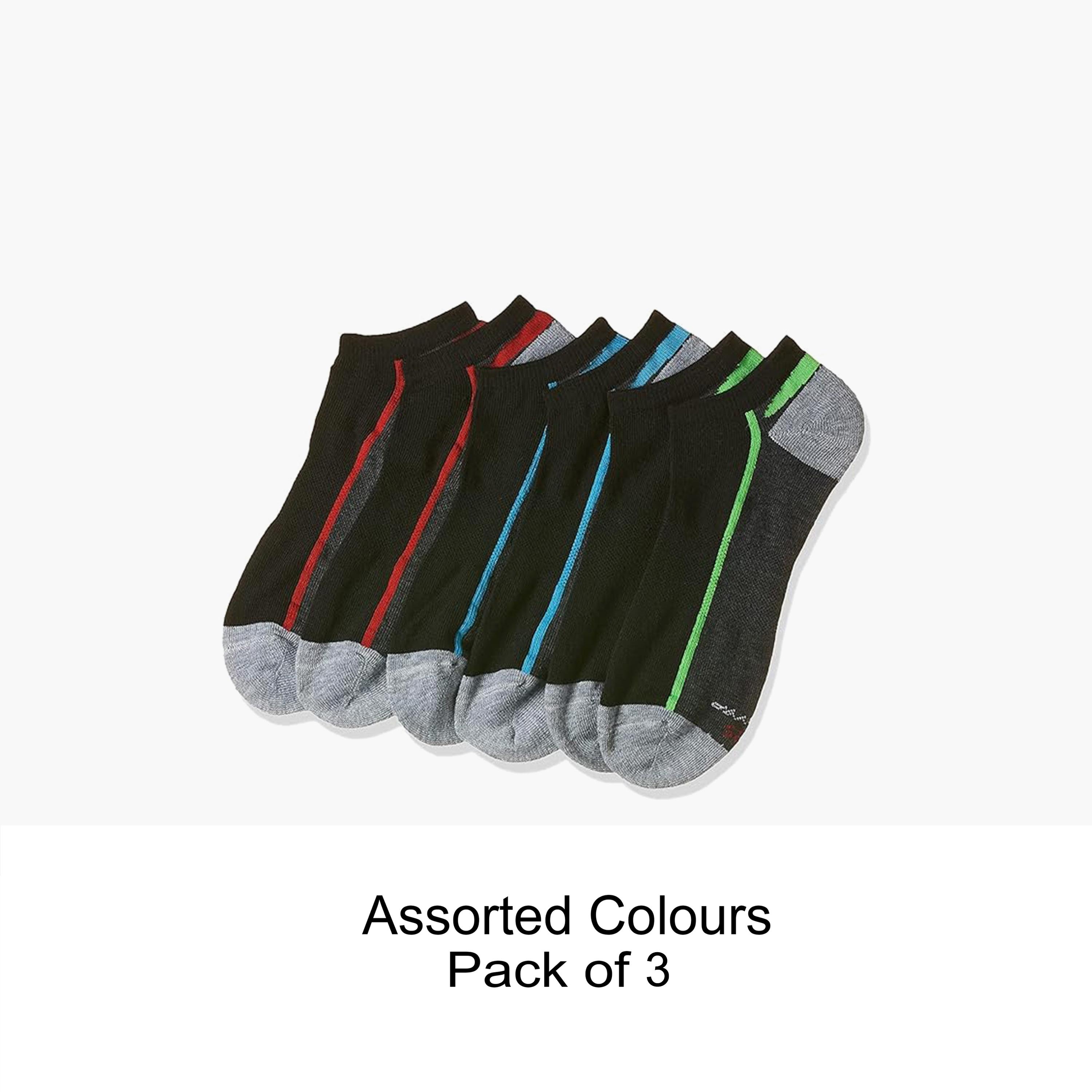 مجموعة هنس المتنوعة مكونة من 3 جوارب رجالية ذات قصة منخفضة-men-socks-image-1