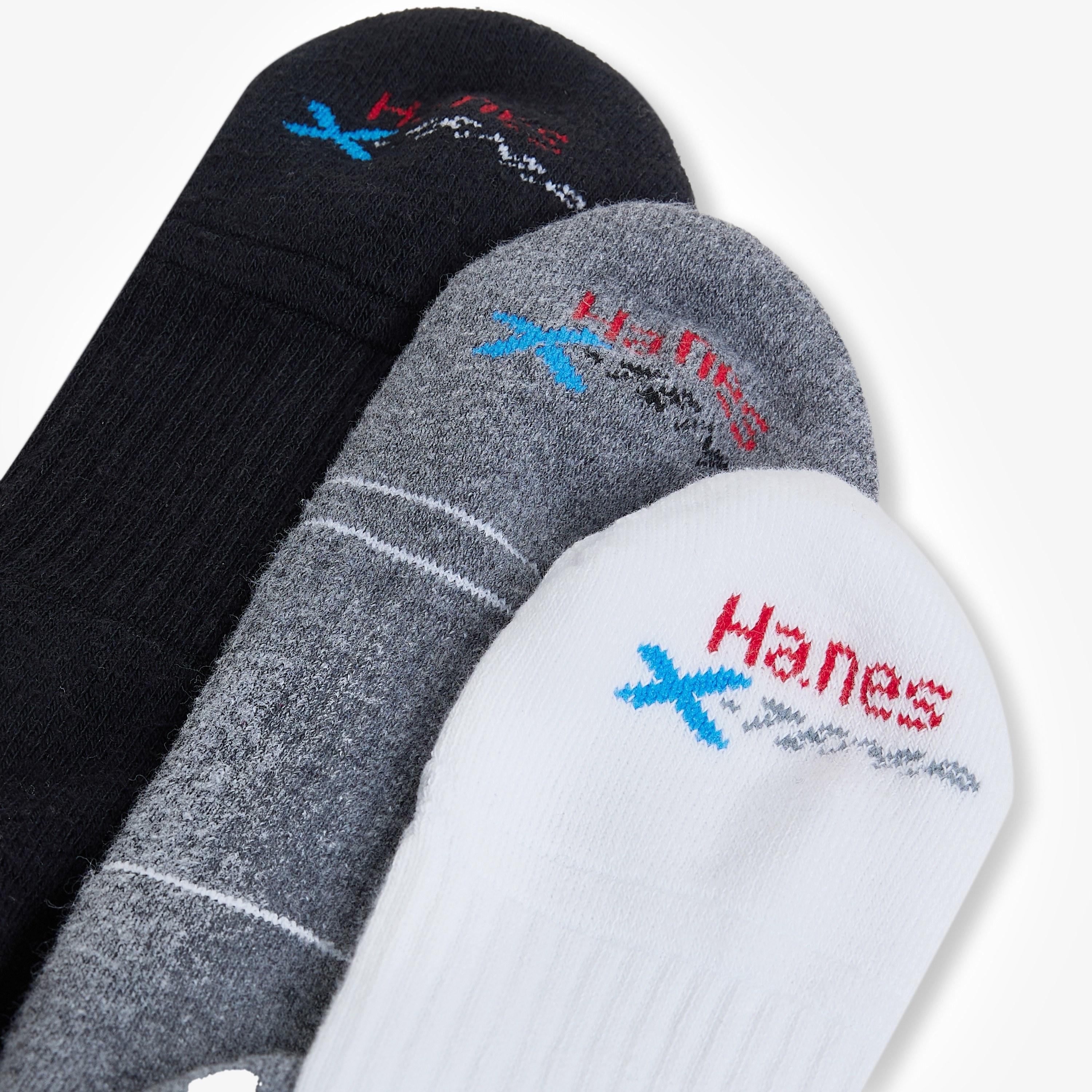 Hanes Pack of 3 Patterned Crew Length Men's Socks-men-socks-image-5