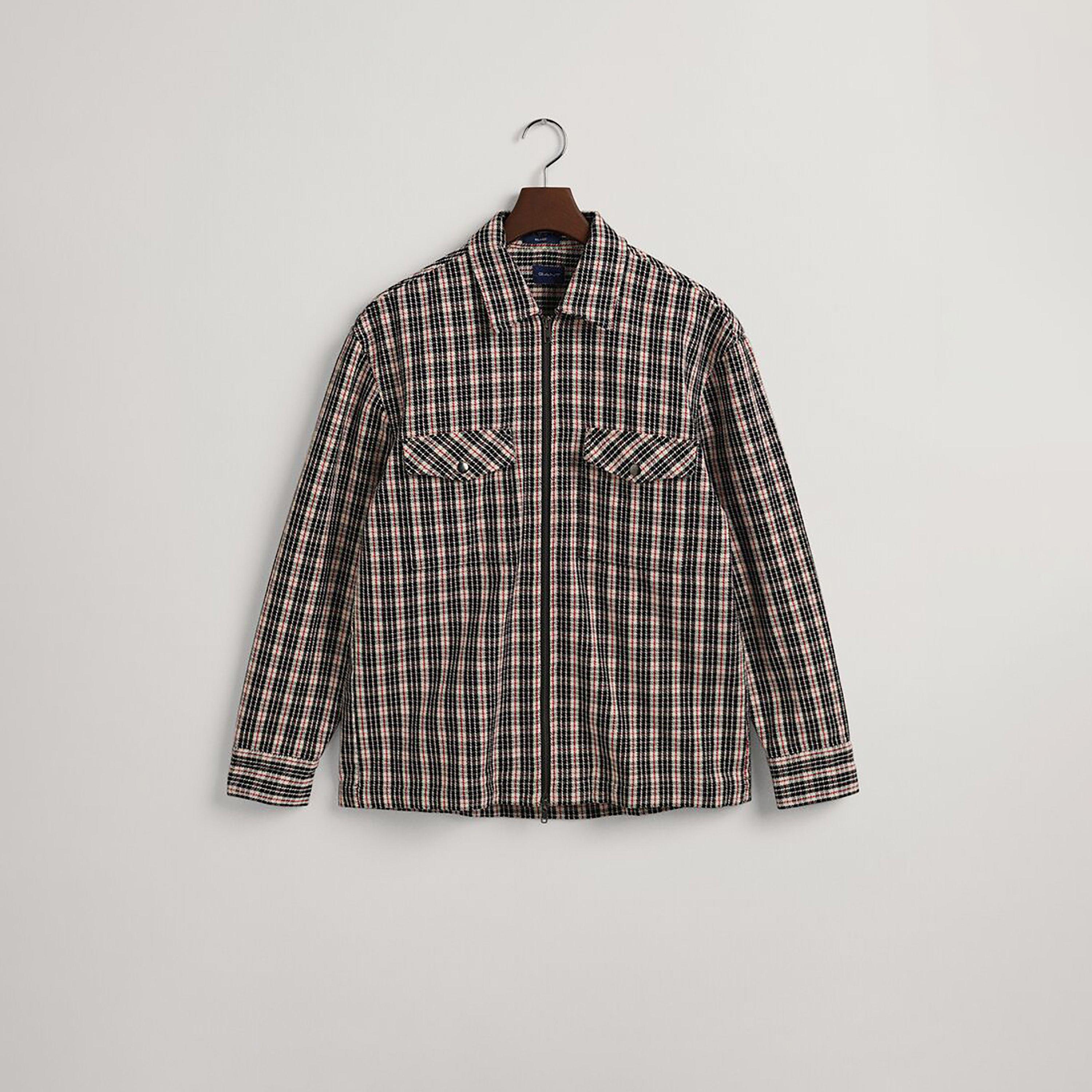 قميص رجالي بأكمام طويلة بياقة مربعة من غانت العادي-men-clothing-shirts-image-1
