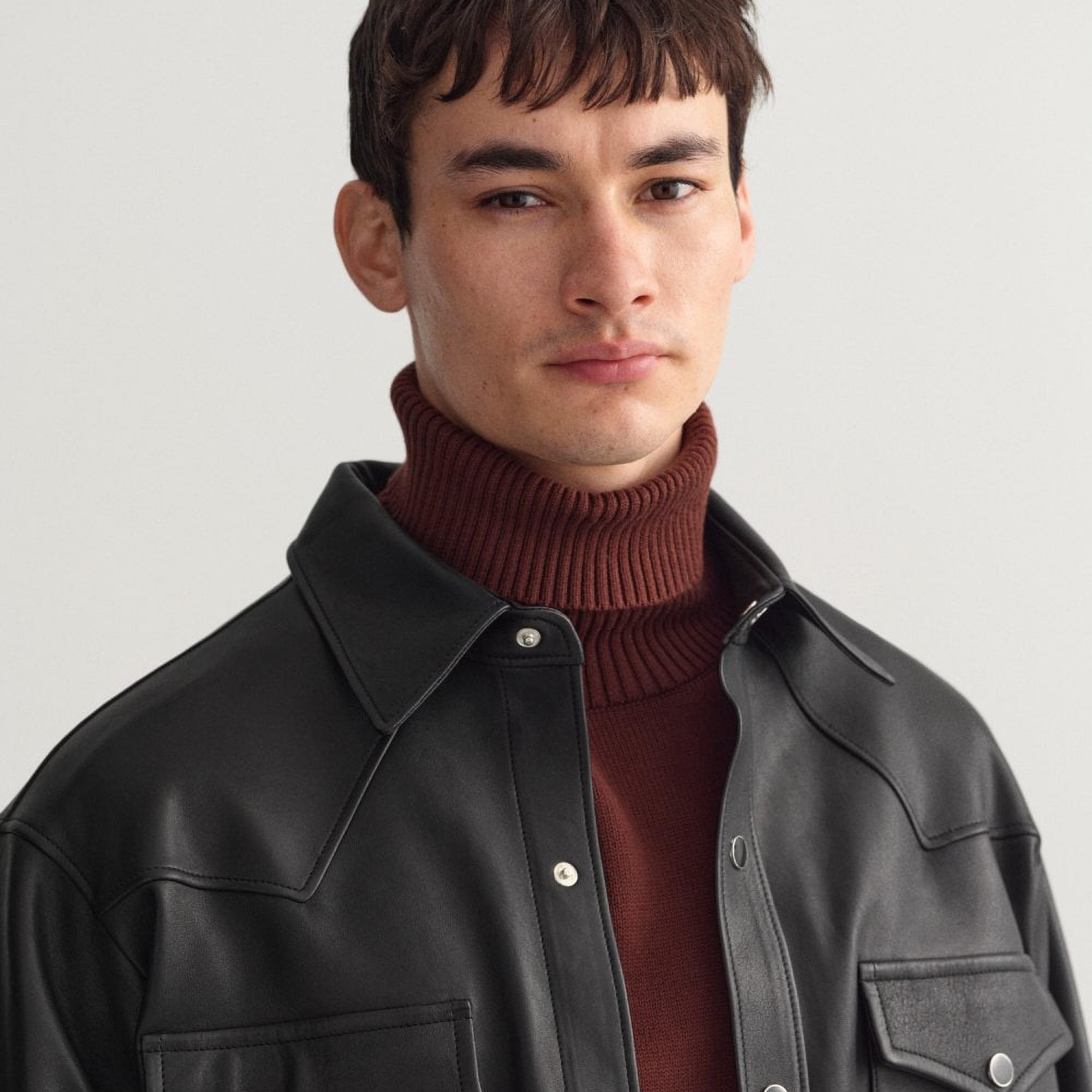 Gant Relaxed Fit Plain Collared Long Sleeves Men's Shirt-men-clothing-shirts-image-2