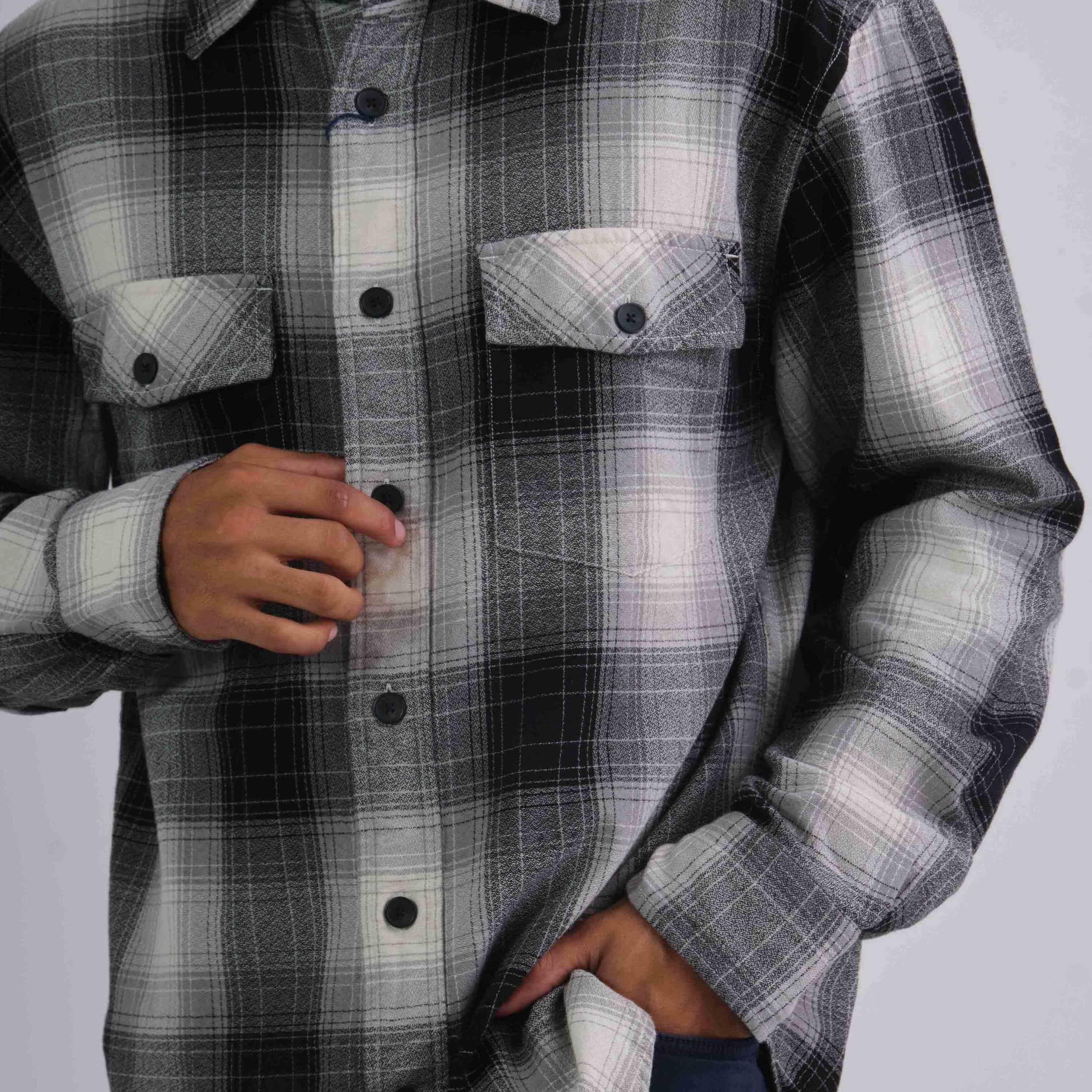 Gant Relaxed Fit Checked Collared Long Sleeves Men's Shirt-men-clothing-shirts-image-2