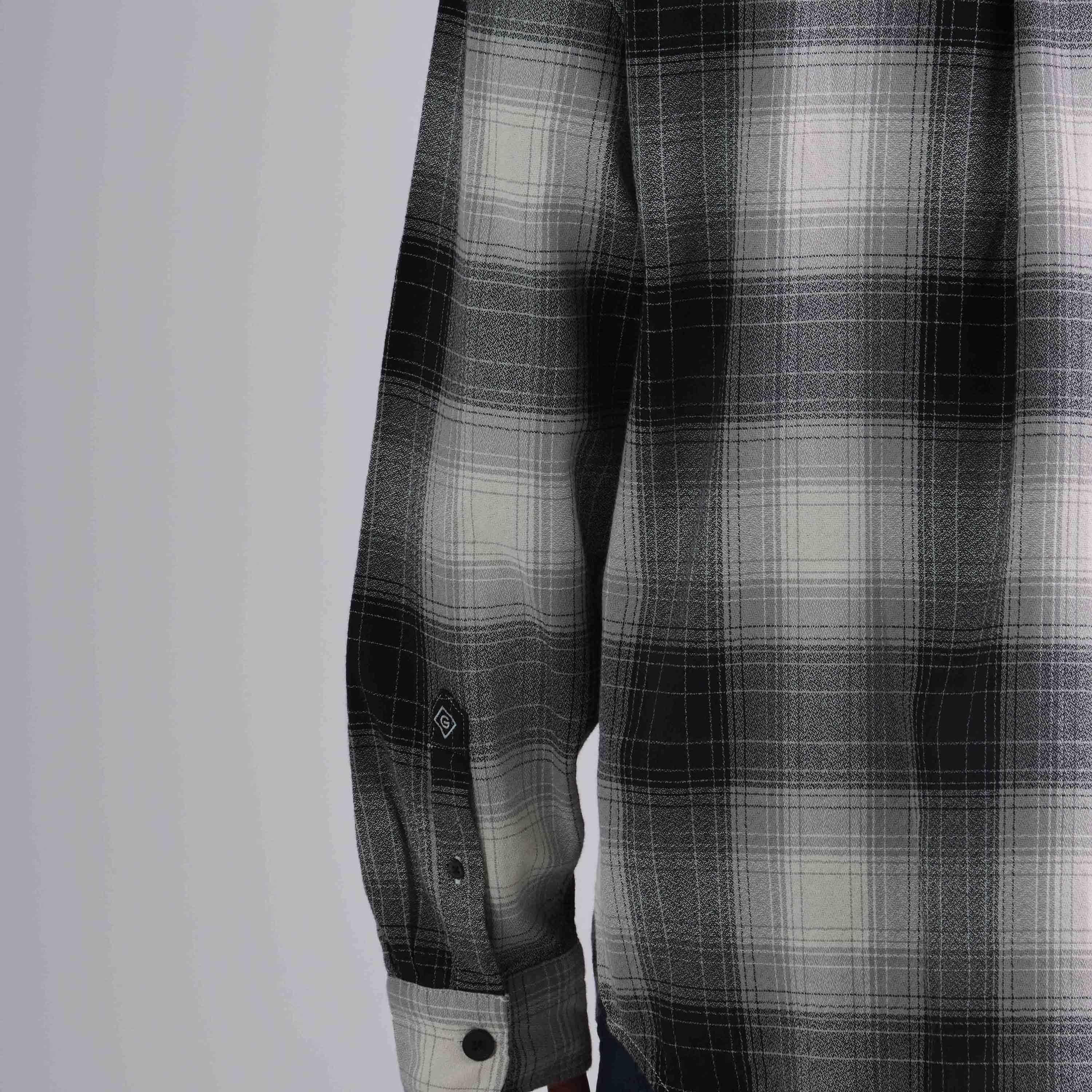 Gant Relaxed Fit Checked Collared Long Sleeves Men's Shirt-men-clothing-shirts-image-4