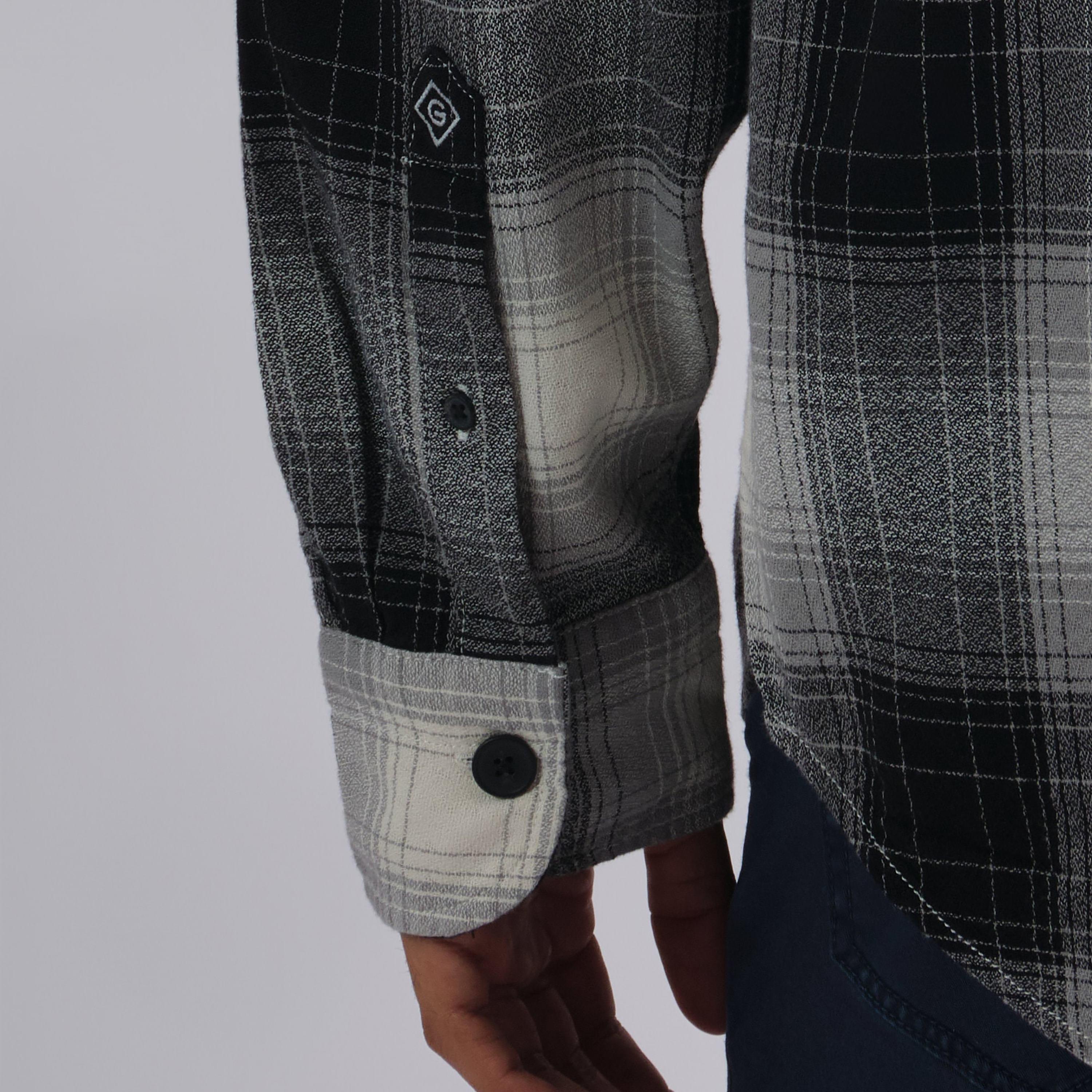 Gant Relaxed Fit Checked Collared Long Sleeves Men's Shirt-men-clothing-shirts-image-5
