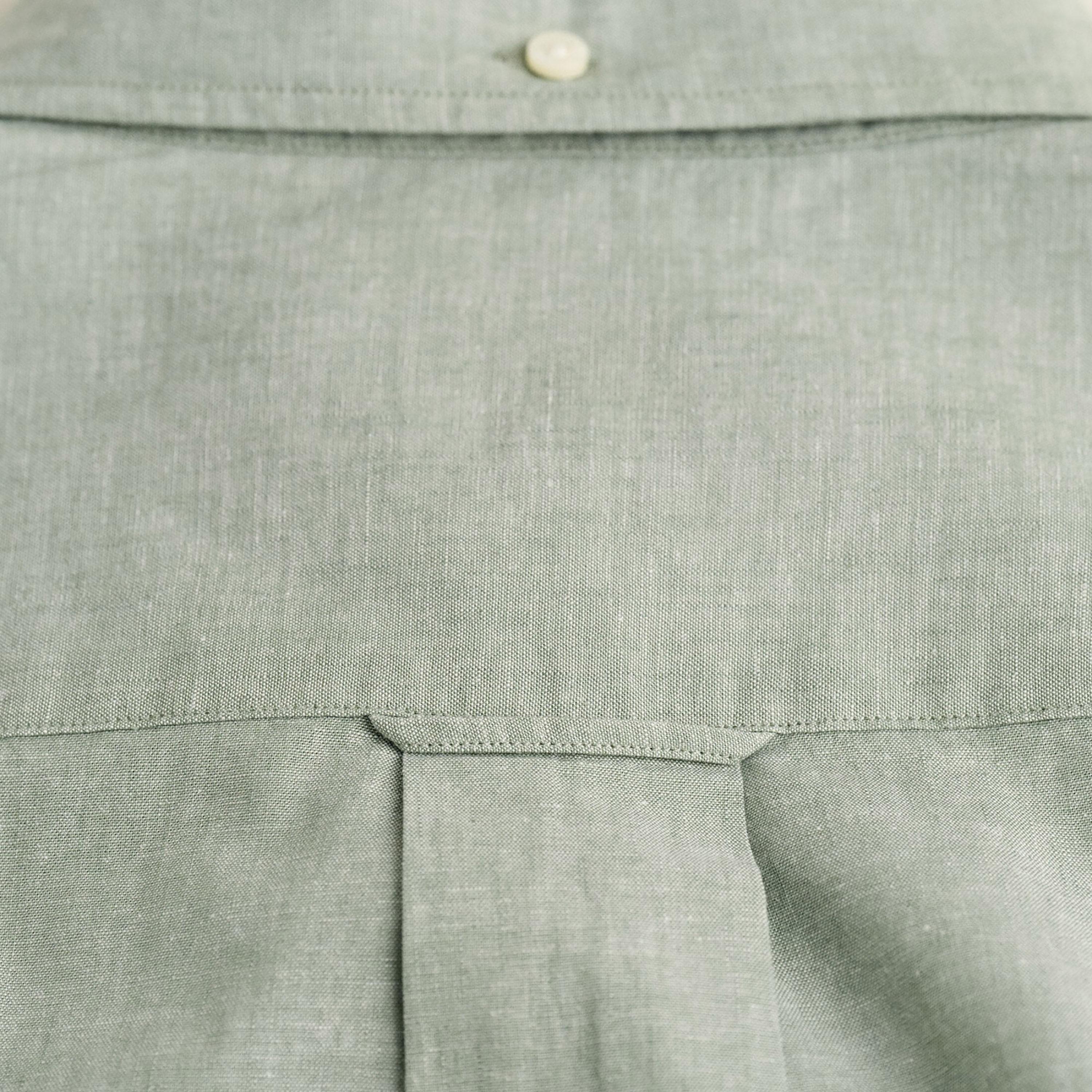 Gant Logo Detail Button Down Collar Short Sleeves Shirt with Patch Pocket-men-clothing-shirts-image-2
