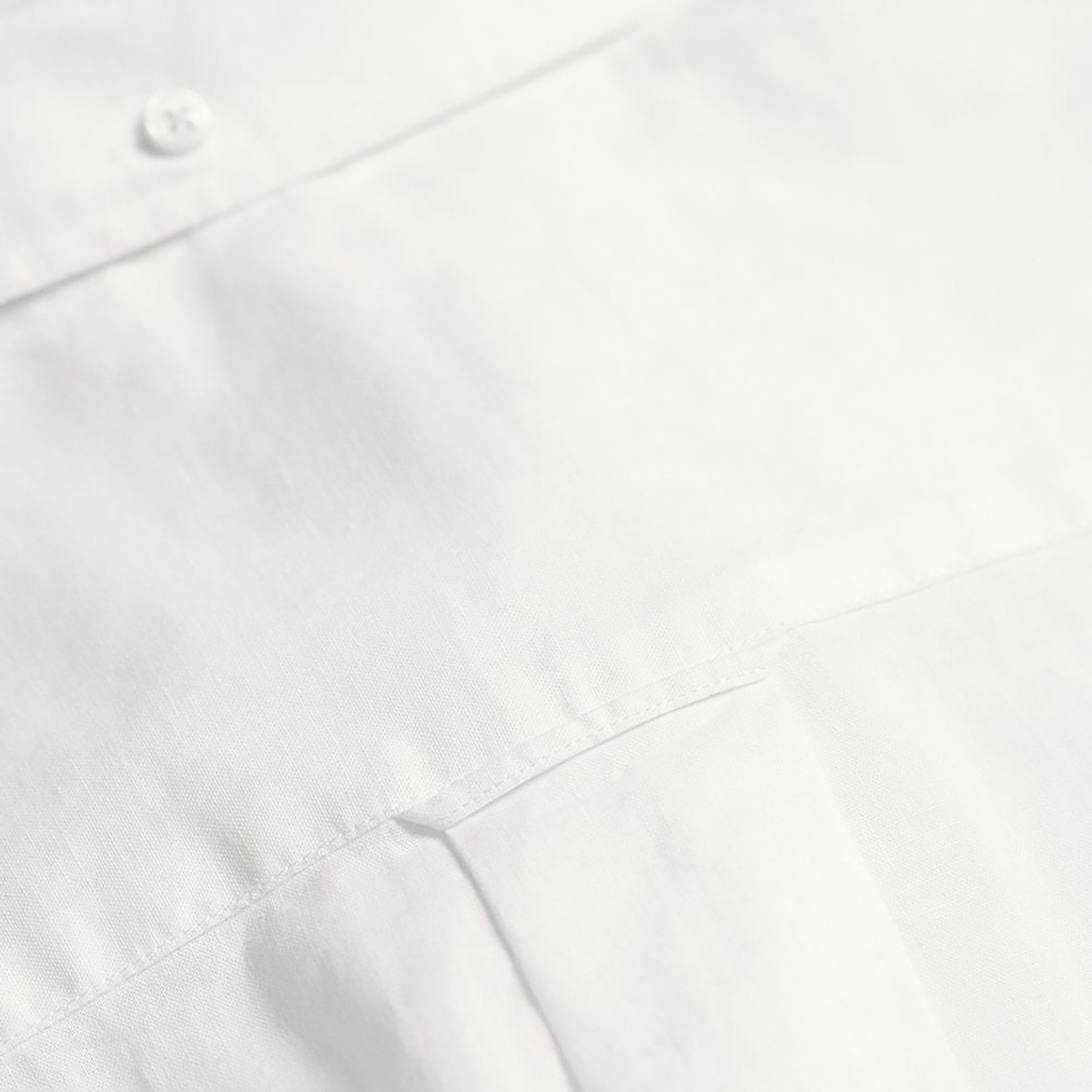 Gant Logo Detail Button Down Collar Short Sleeves Shirt with Patch Pocket-men-clothing-shirts-image-3