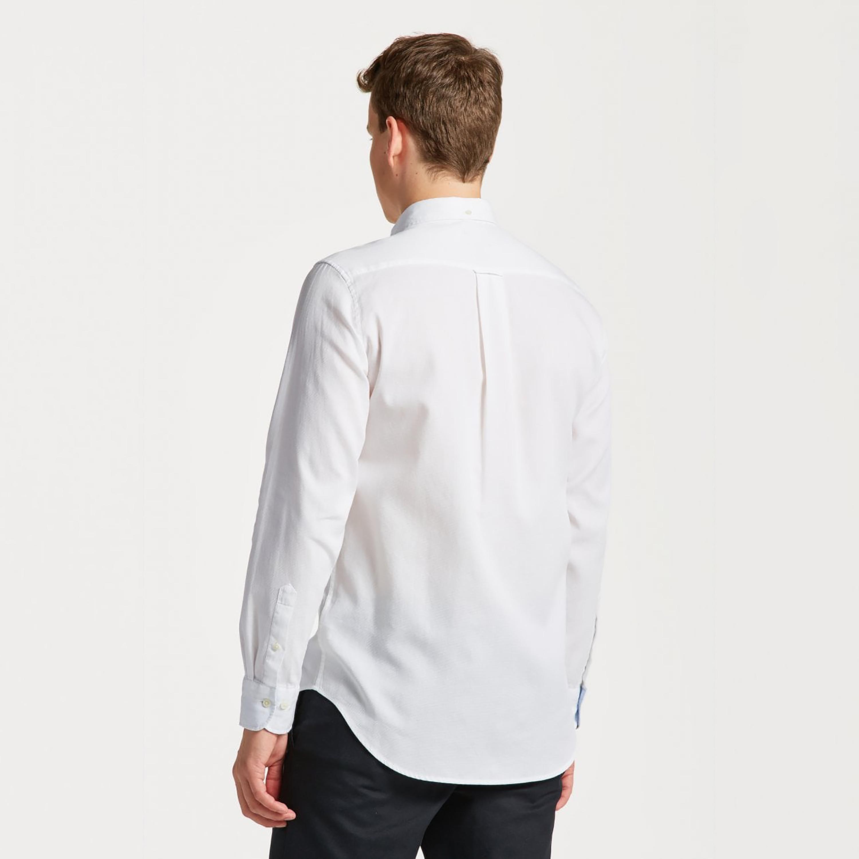 Gant Textured Button Down Collar Long Sleeves Shirt with Patch Pocket-men-clothing-shirts-image-4