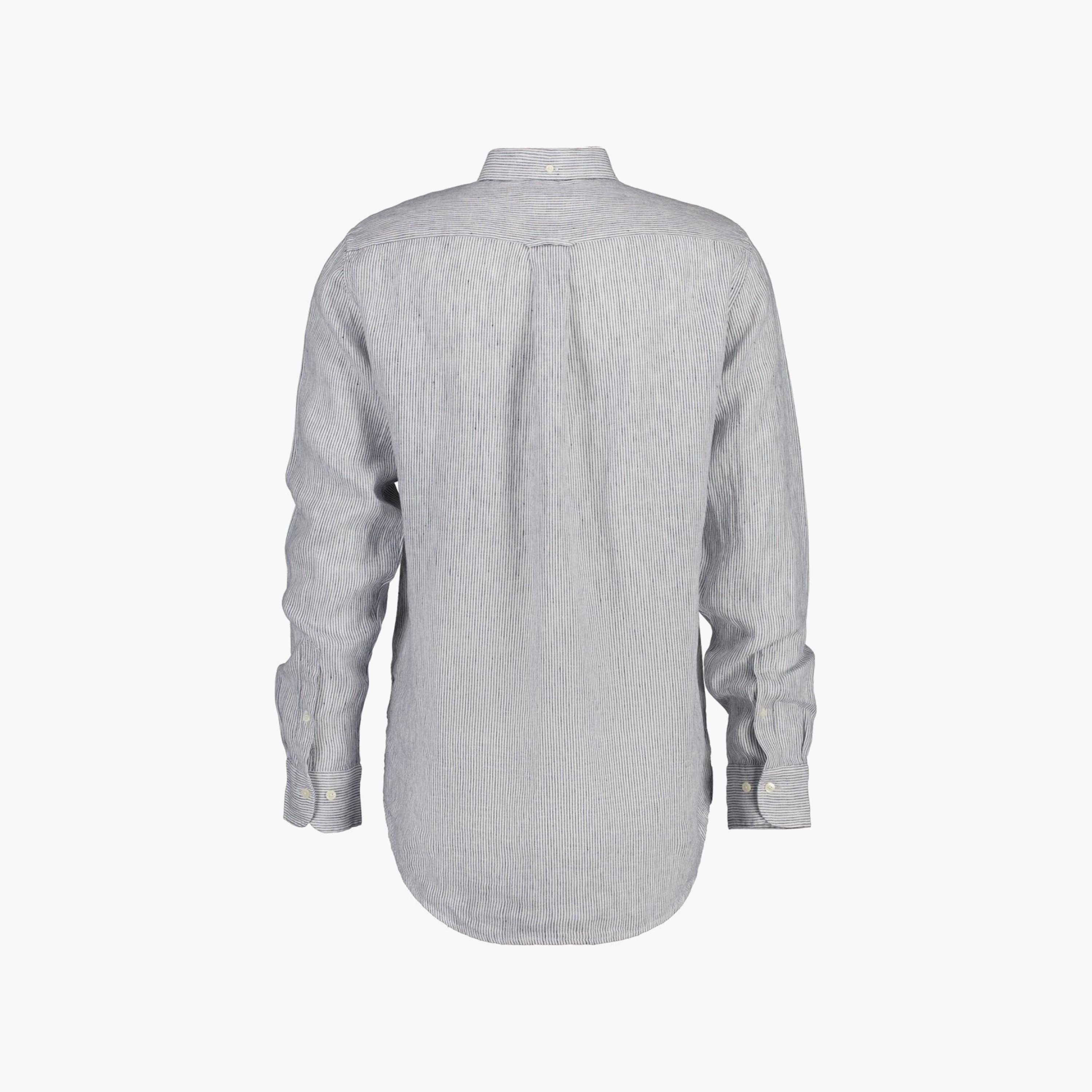 Gant Striped Button Down Collar Long Sleeves Shirt with Patch Pocket-men-clothing-shirts-image-2