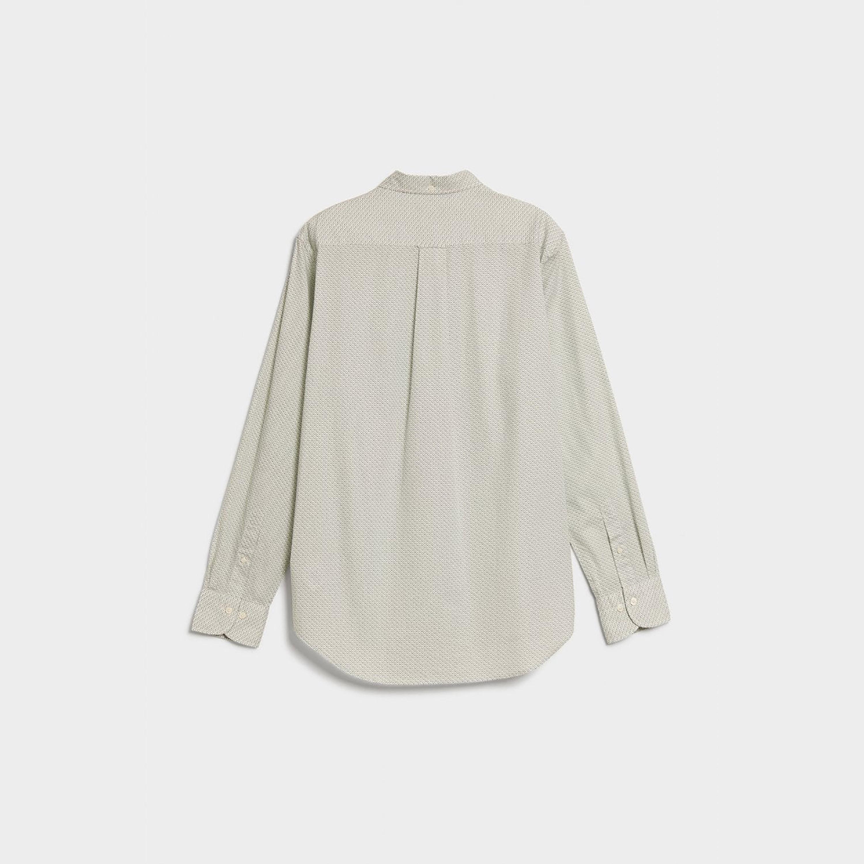 Gant Micro Print Button Down Collar Long Sleeves Shirt with Patch Pocket-men-clothing-shirts-image-2