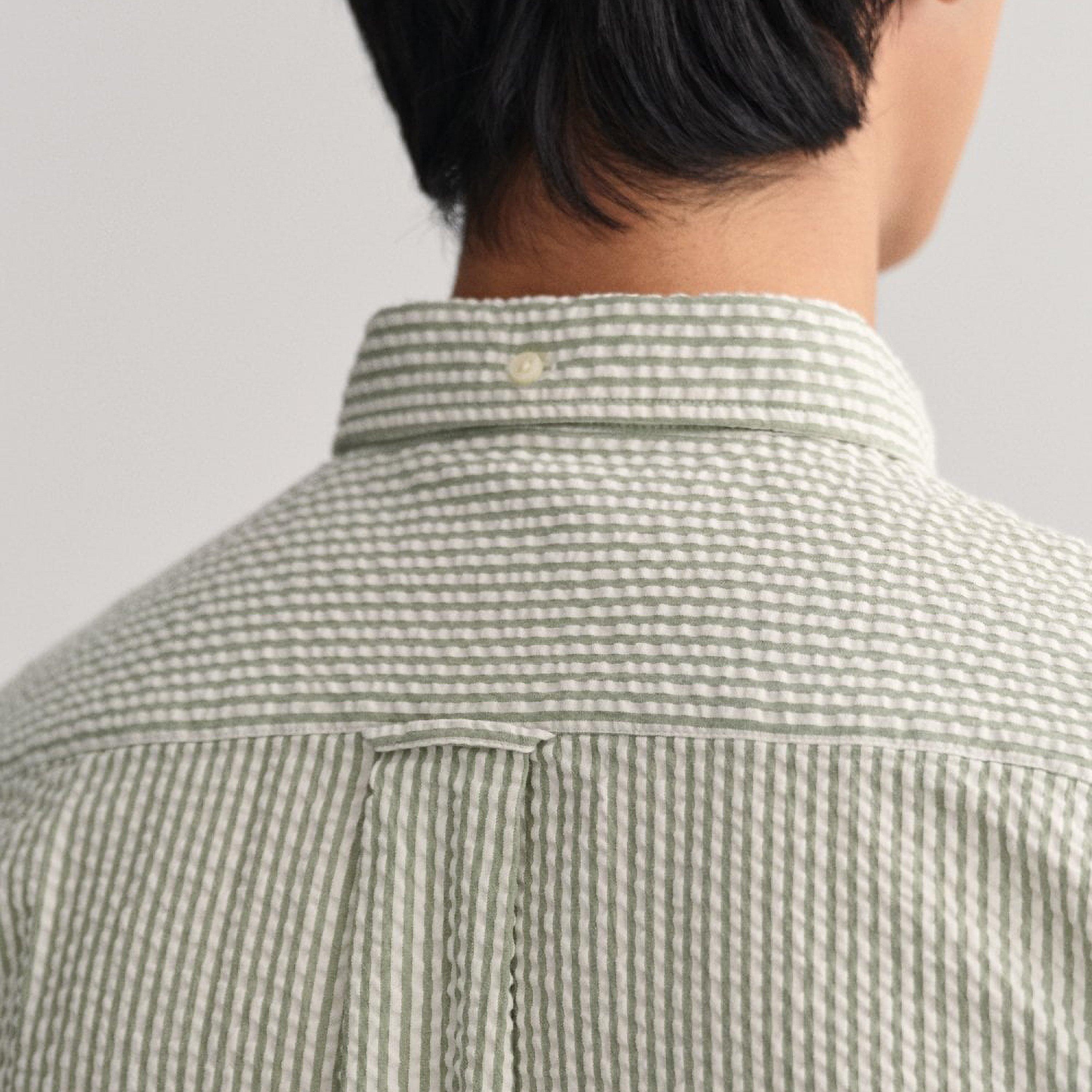 Gant Regular Fit Striped Collared Long Sleeves Men's Shirt-men-clothing-shirts-image-3