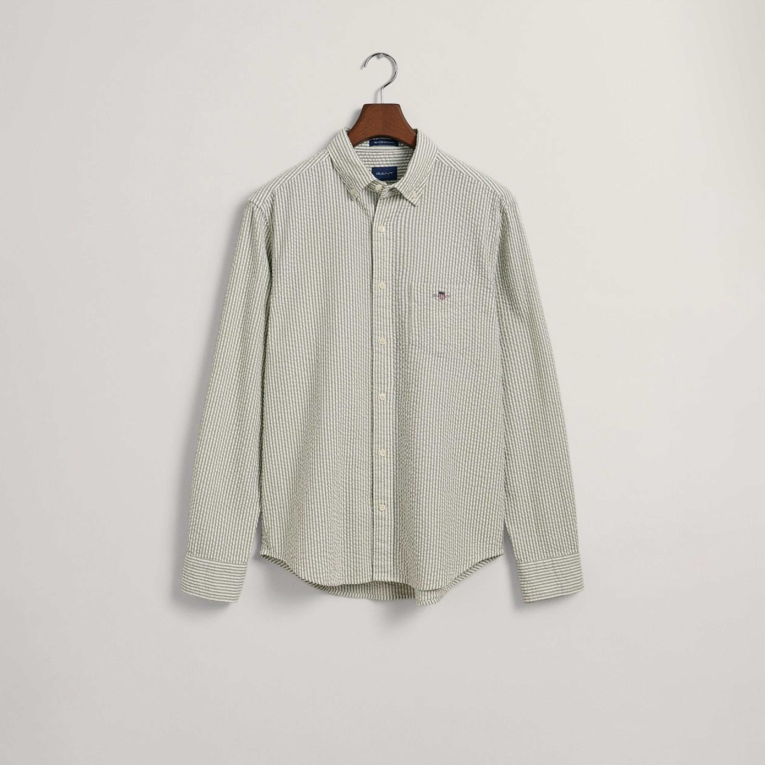 Gant Regular Fit Striped Collared Long Sleeves Men's Shirt-men-clothing-shirts-image-5