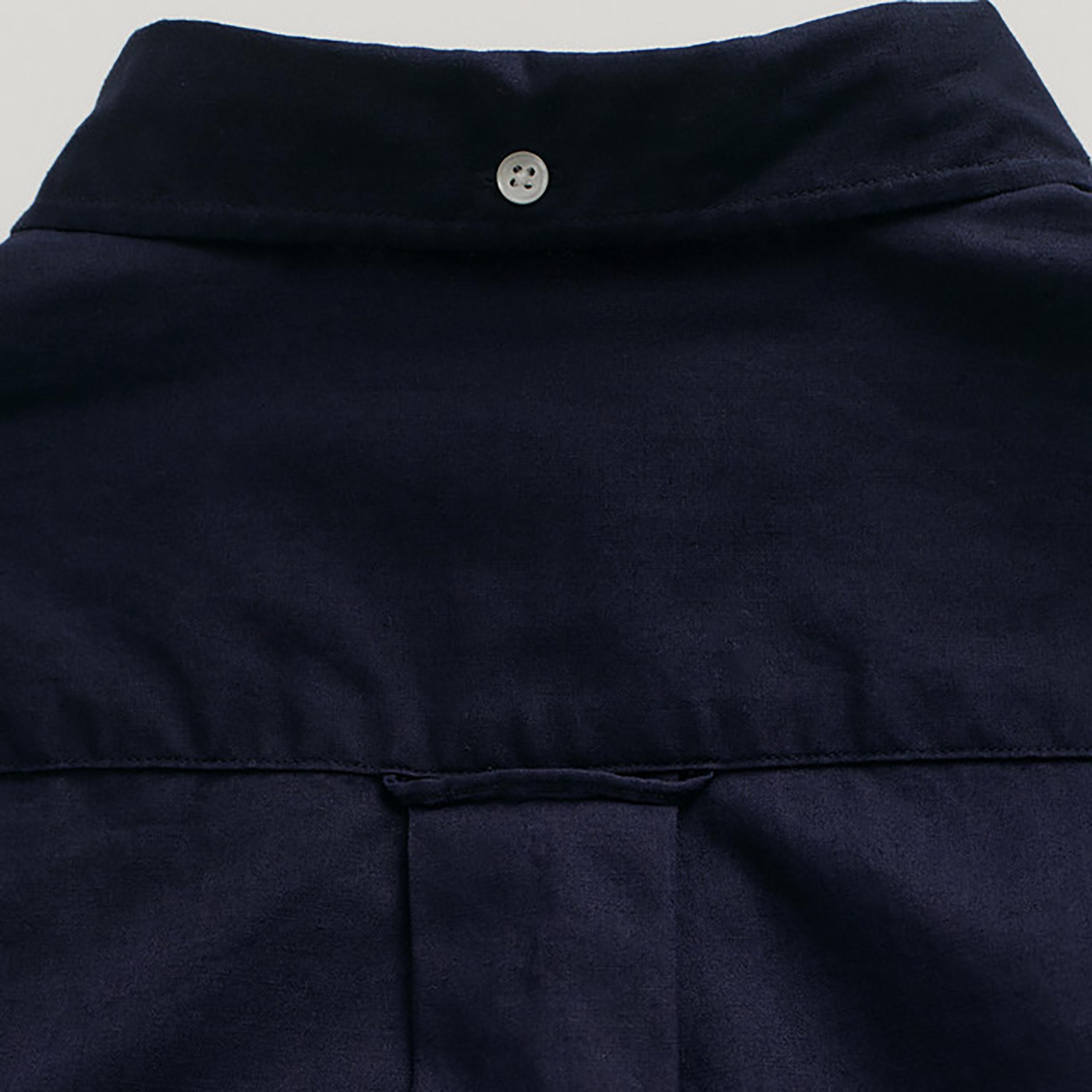 Gant Logo Detail Button Down Collar Long Sleeves Shirt with Patch Pocket-men-clothing-shirts-image-3
