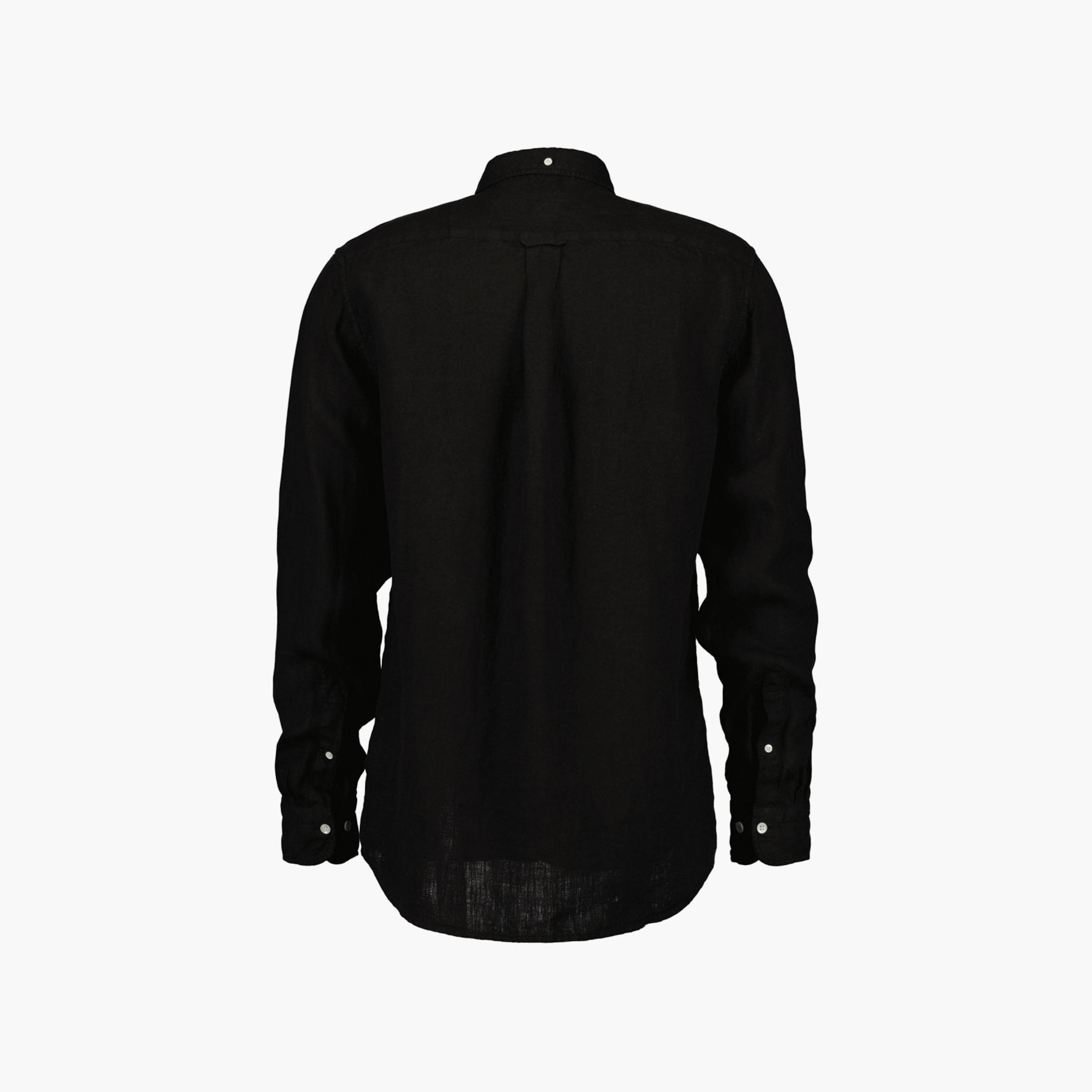 Gant Logo Detail Button Down Collar Long Sleeves Shirt with Patch Pocket-men-clothing-shirts-image-2