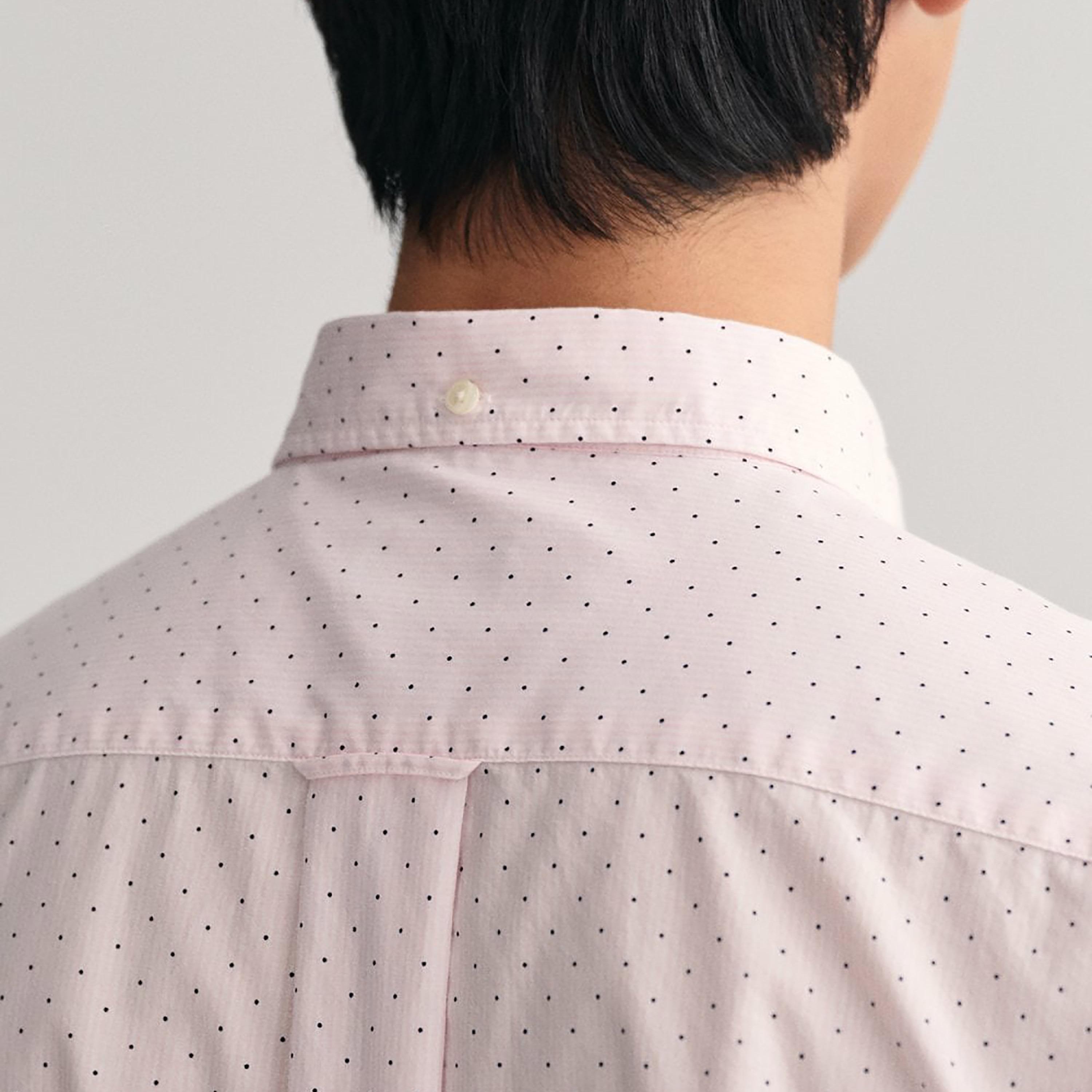 Gant Banker Dot Button Down Collar Long Sleeves Shirt with Patch Pocket-men-clothing-shirts-image-3