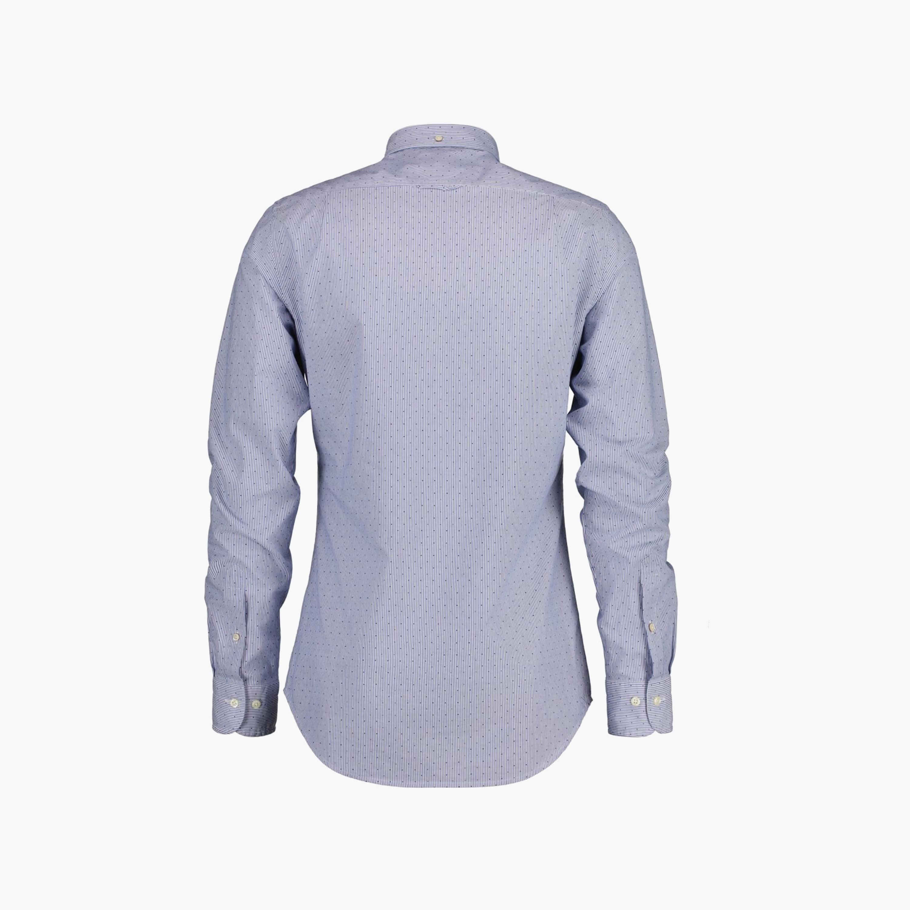 Gant Banker Dot Button Down Collar Long Sleeves Shirt with Patch Pocket-men-clothing-shirts-image-2
