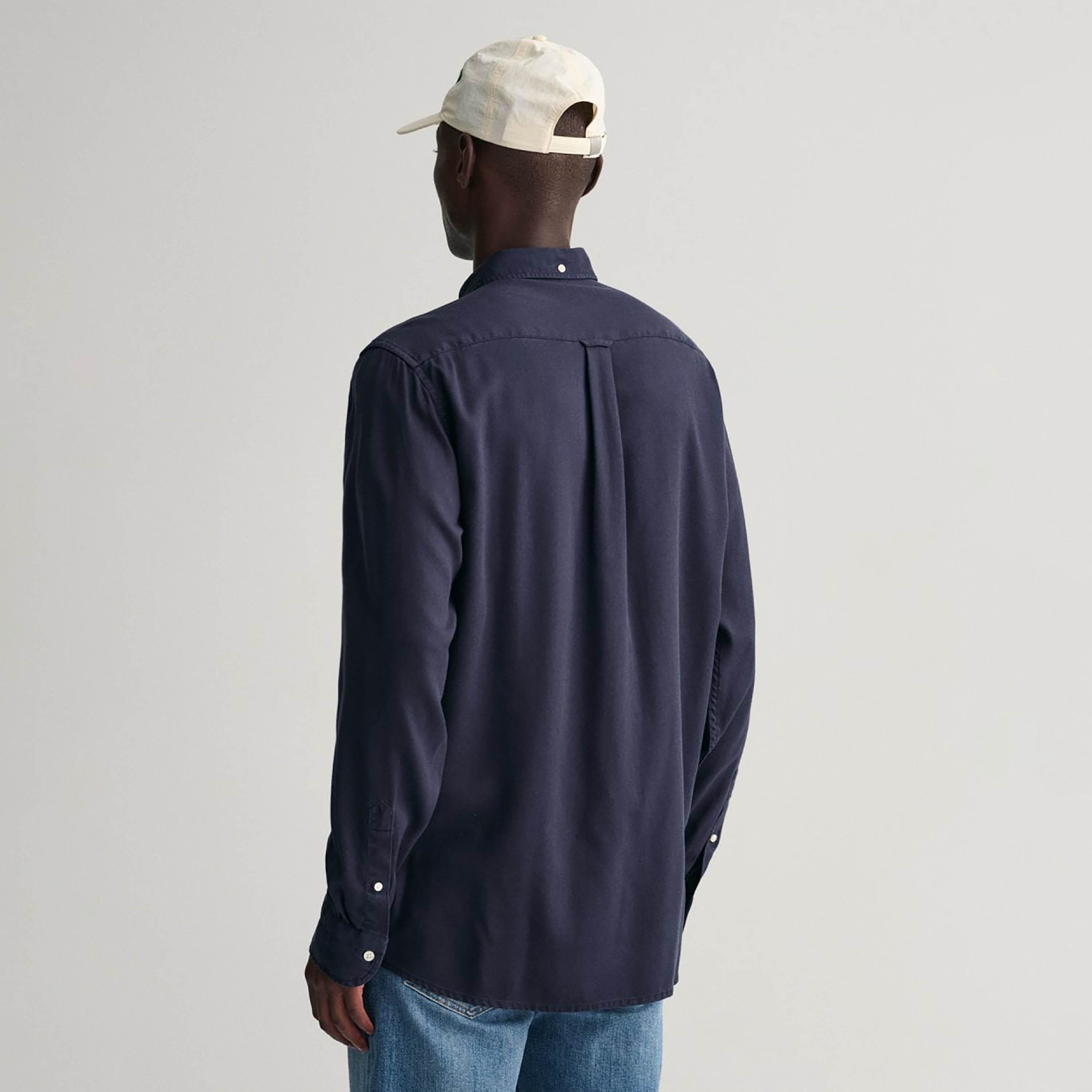 Gant Regular Fit Plain Collared Long Sleeves Men's Shirt-men-clothing-shirts-image-4