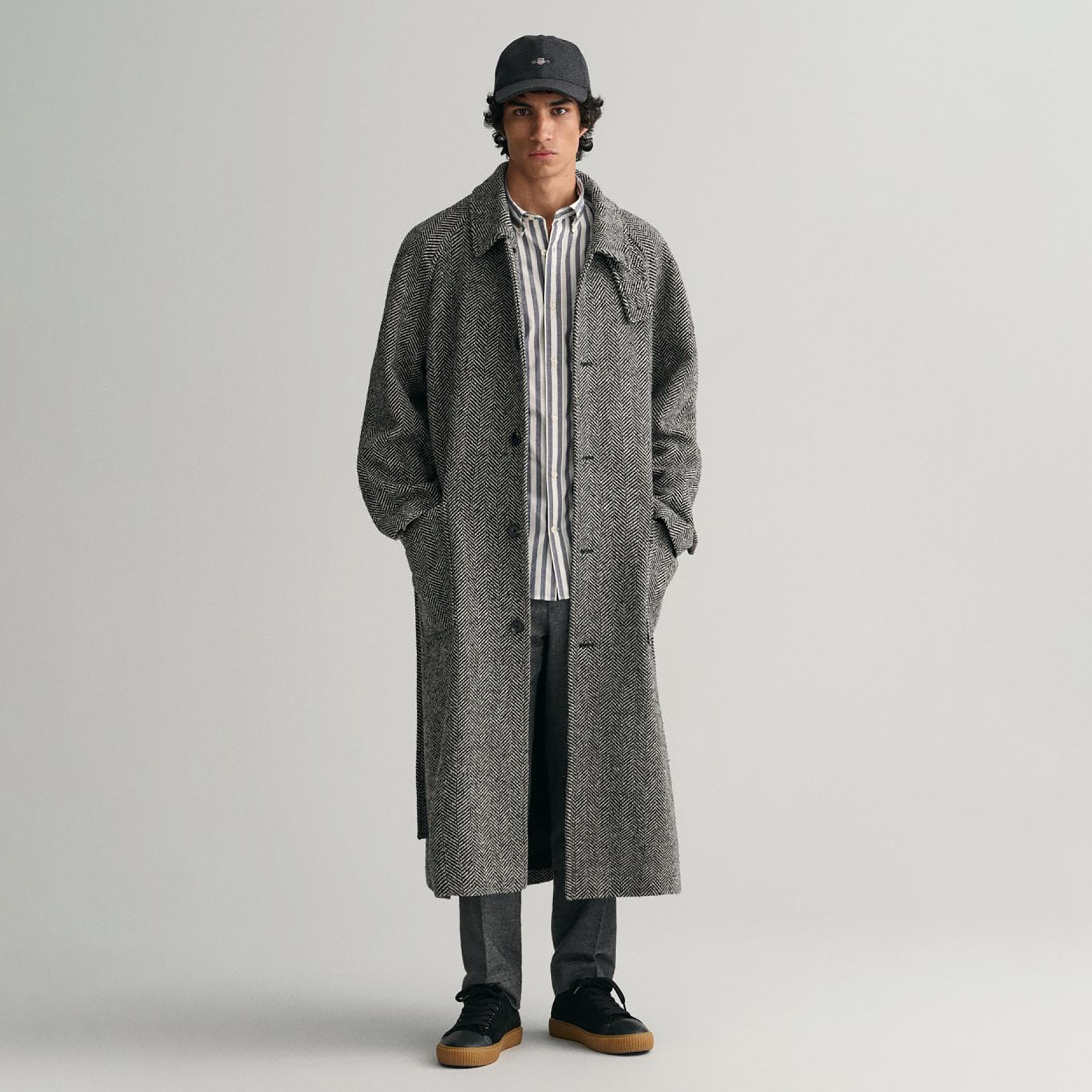 Gant Striped Button Down Collar Long Sleeves Shirt with Patch Pocket-men-clothing-shirts-image-2