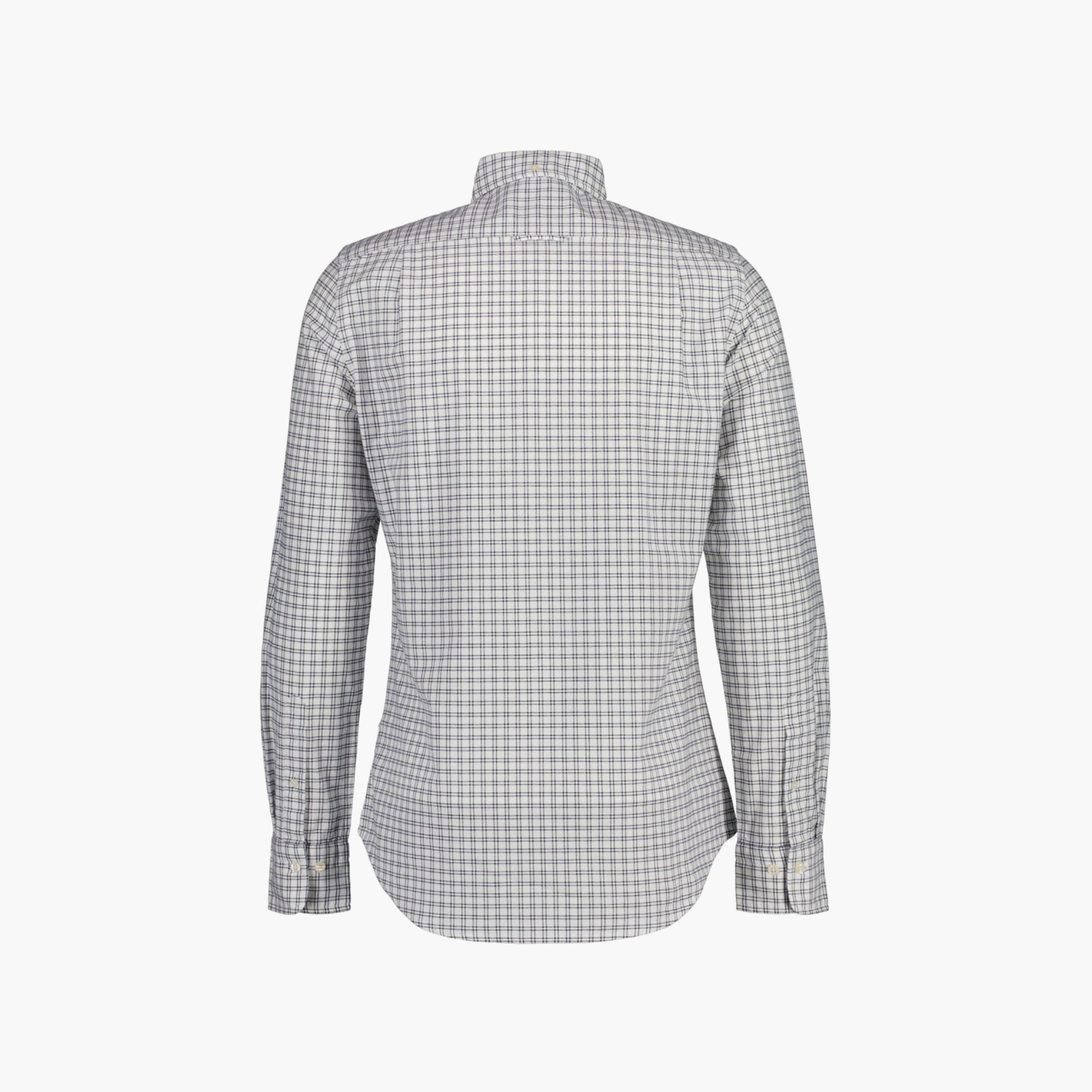 Gant Checked Button Down Collar Long Sleeves Shirt with Patch Pocket-men-clothing-shirts-image-2