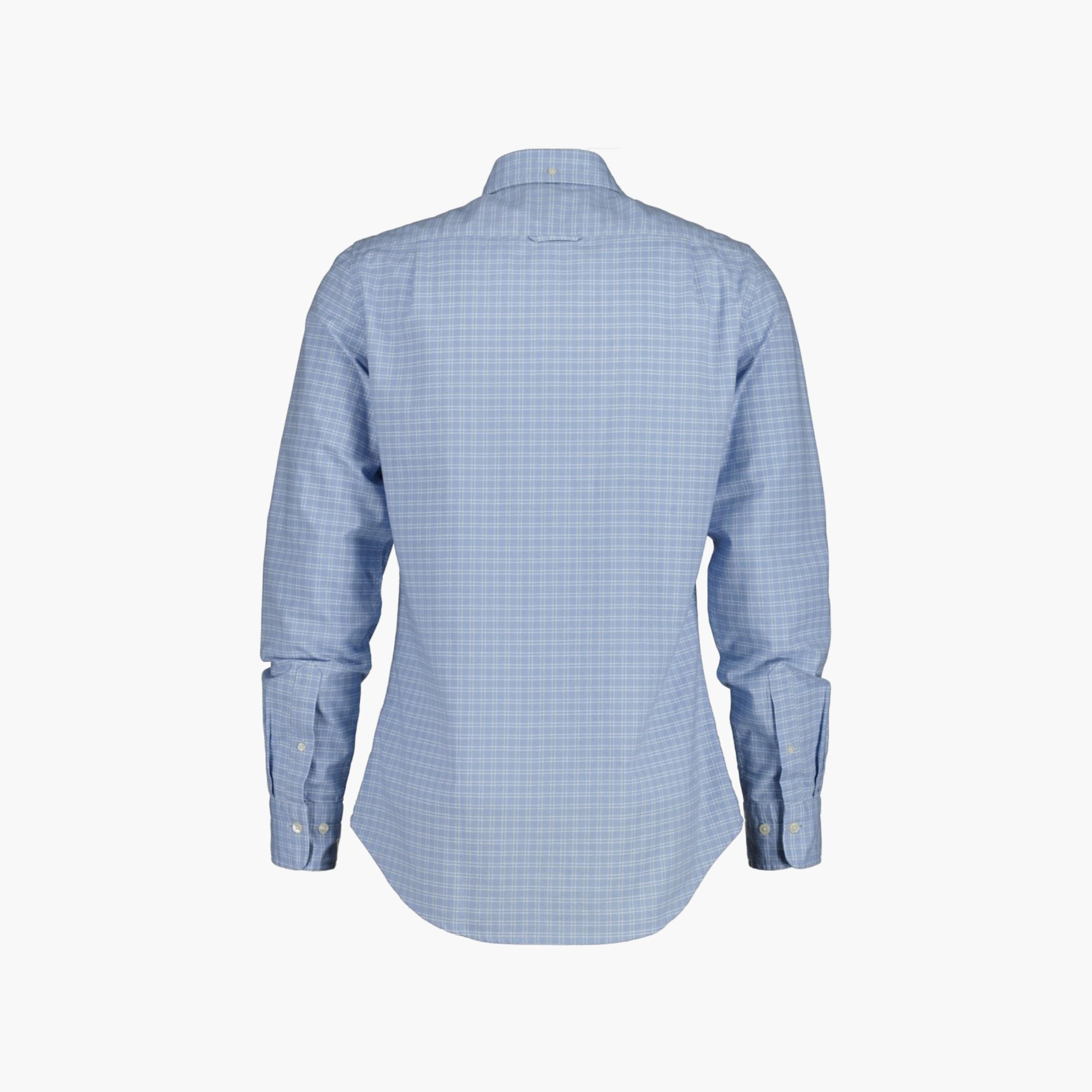Gant Checked Button Down Collar Long Sleeves Shirt with Patch Pocket-men-clothing-shirts-image-2