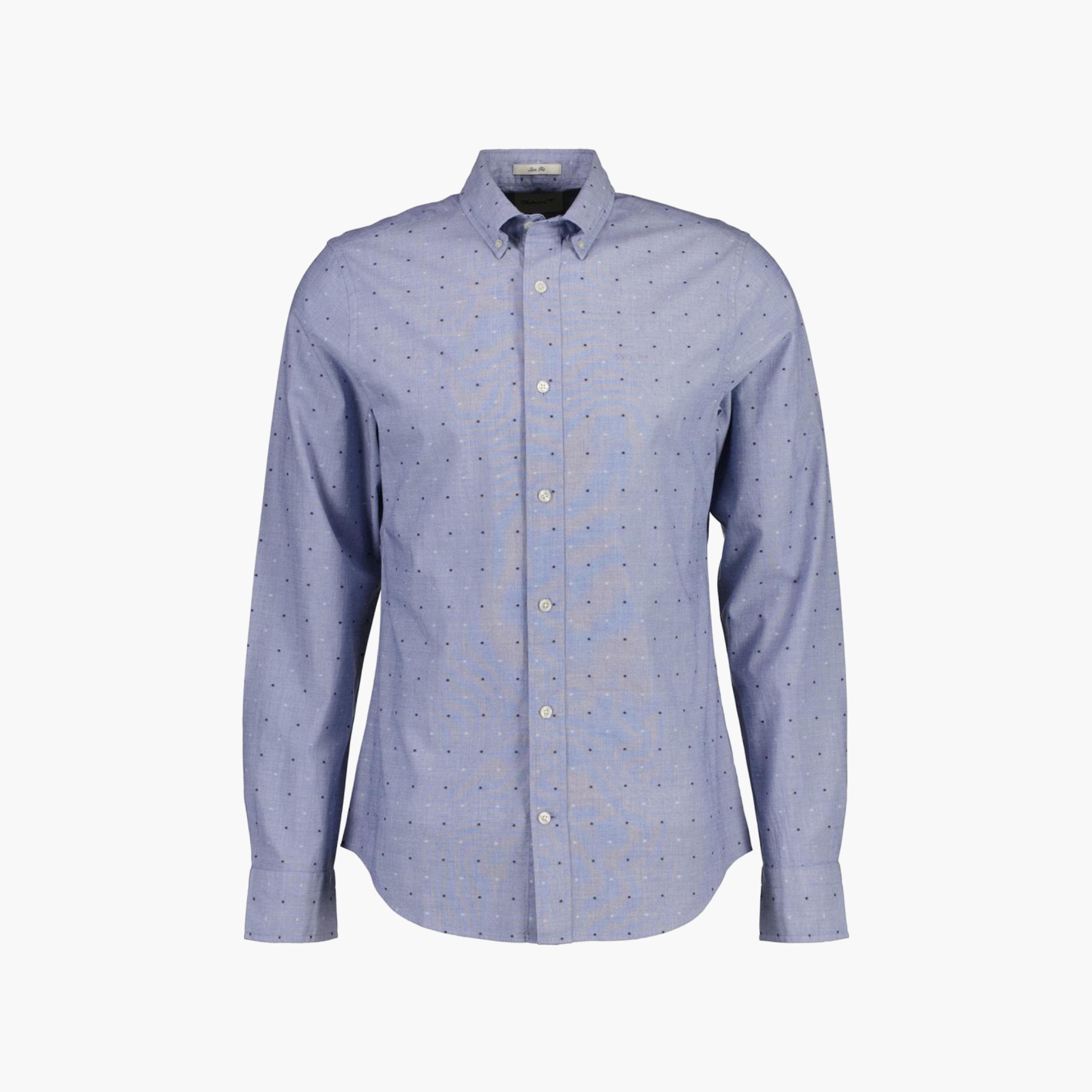 Gant Dot Print Button Down Collar Long Sleeves Shirt-men-clothing-shirts-image-1