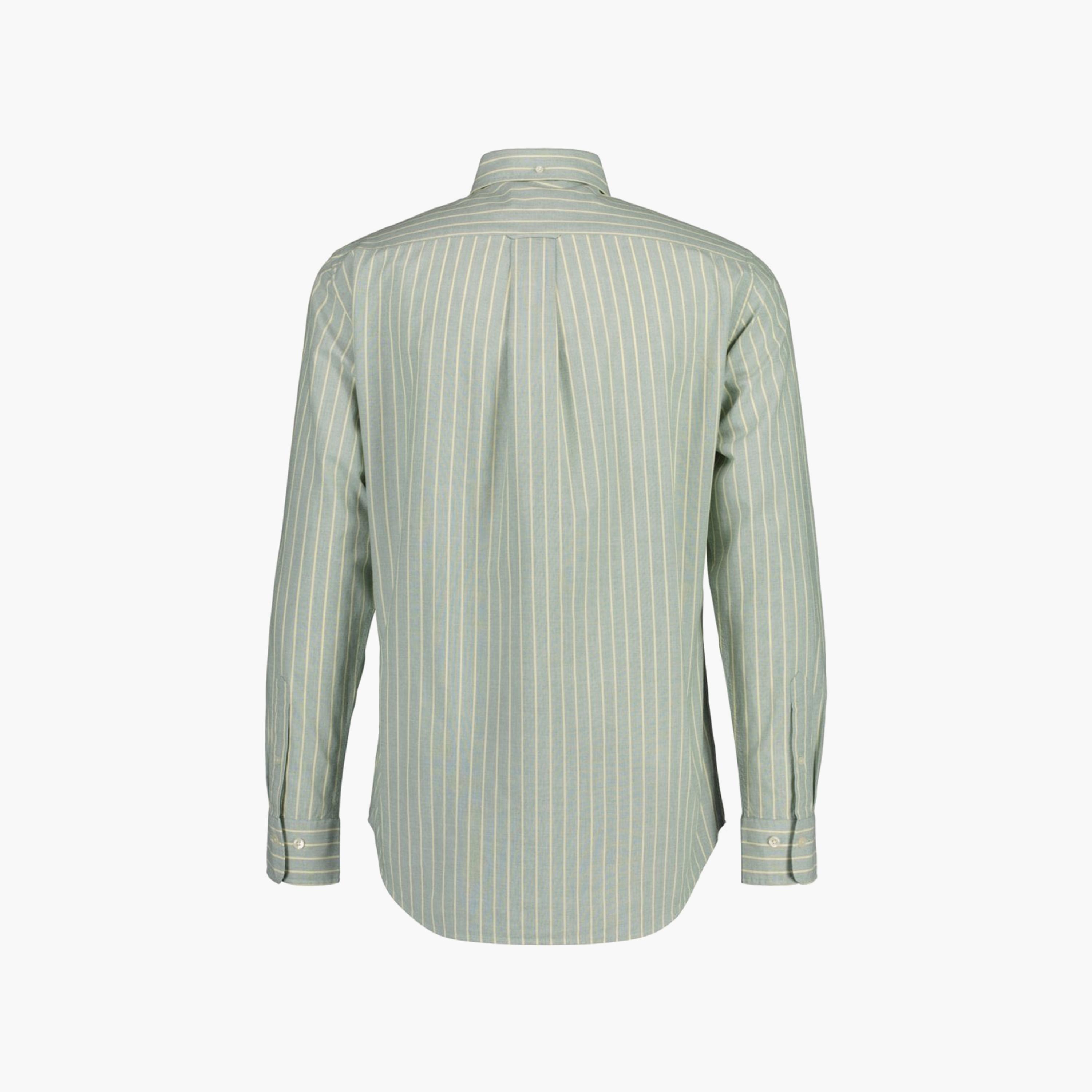 Gant Striped Button Down Collar Long Sleeves Shirt with Patch Pocket-men-clothing-shirts-image-2